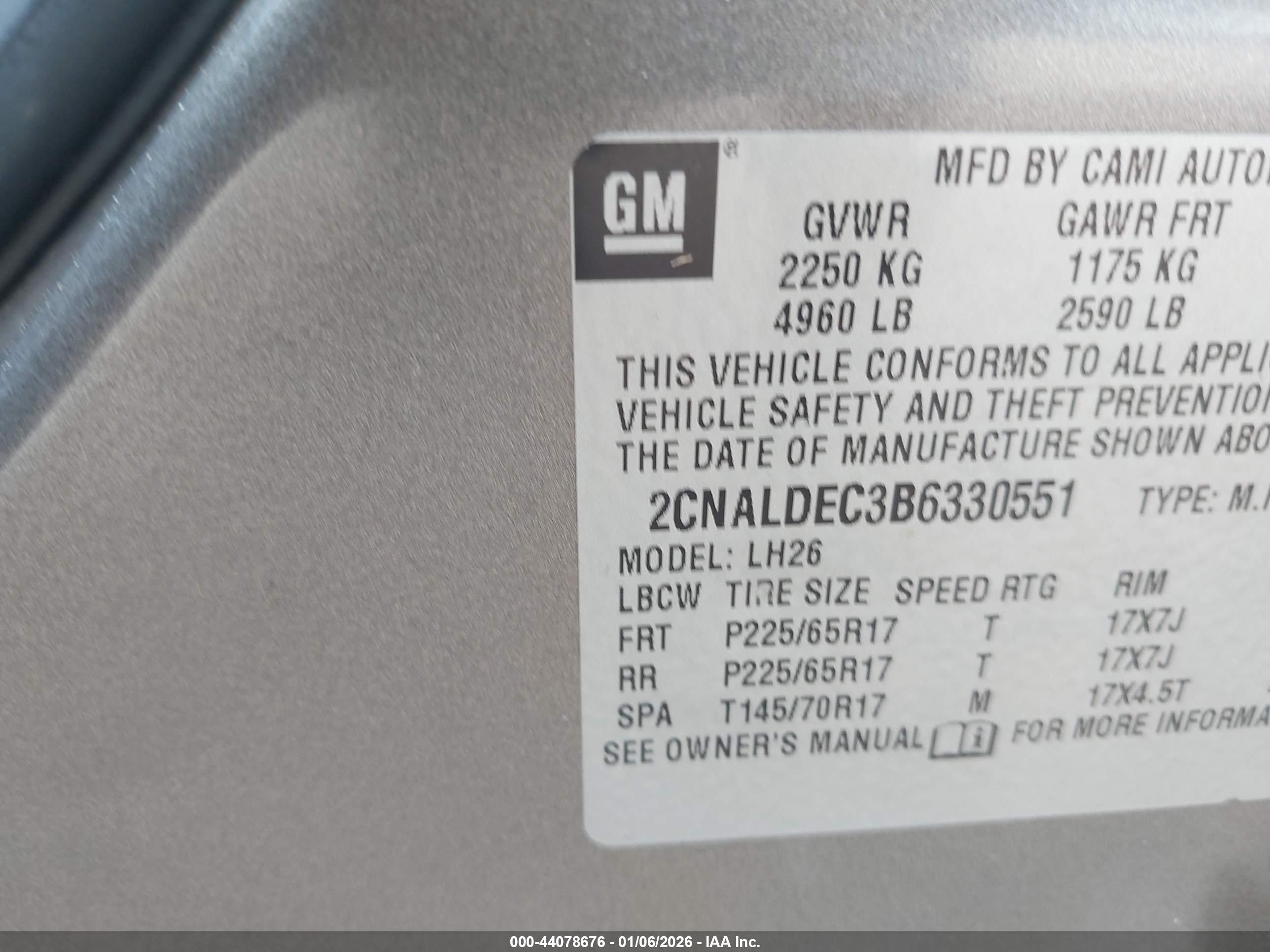 CHEVROLET EQUINOX image 9