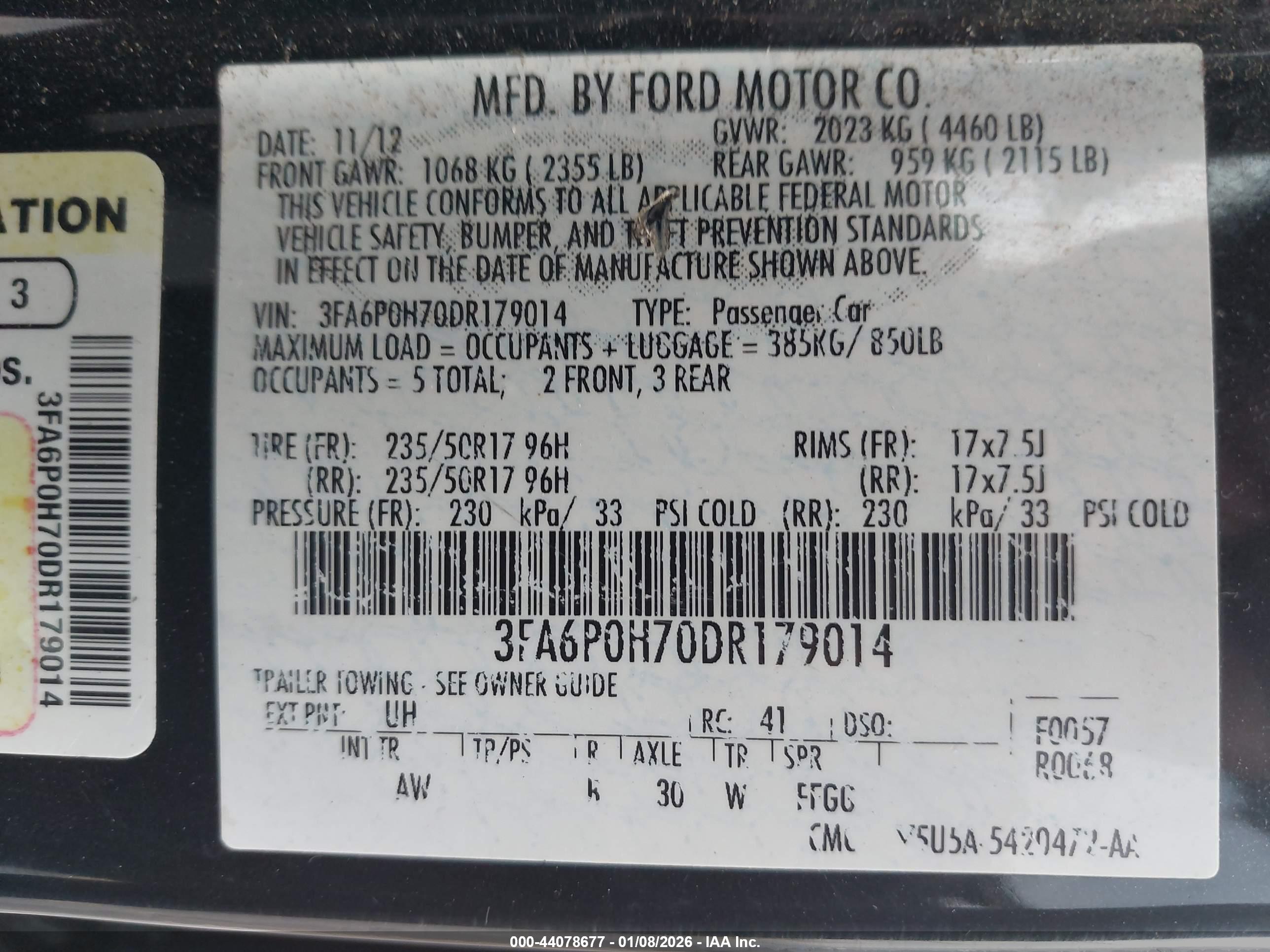 FORD FUSION image 9