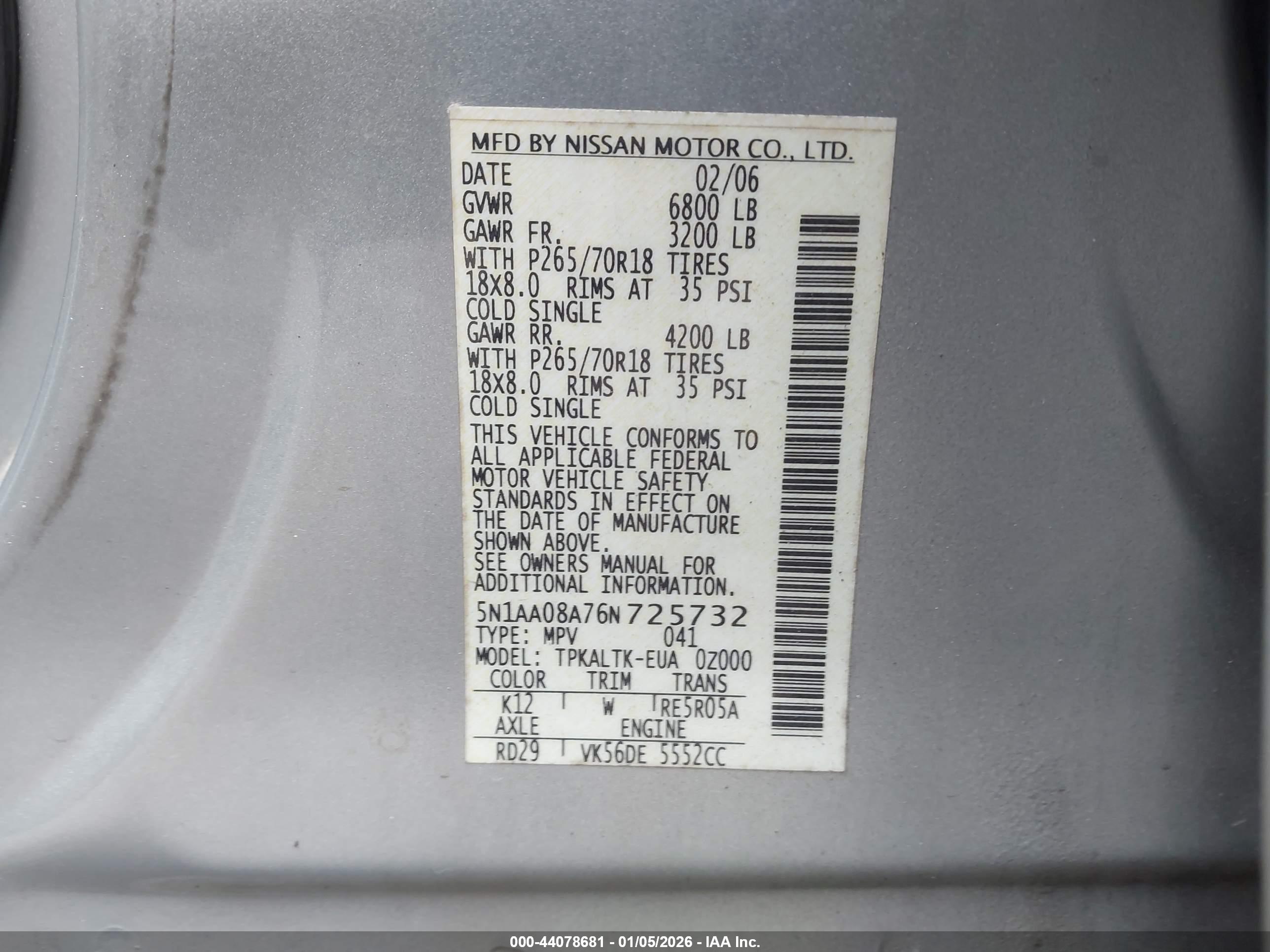 NISSAN ARMADA image 9