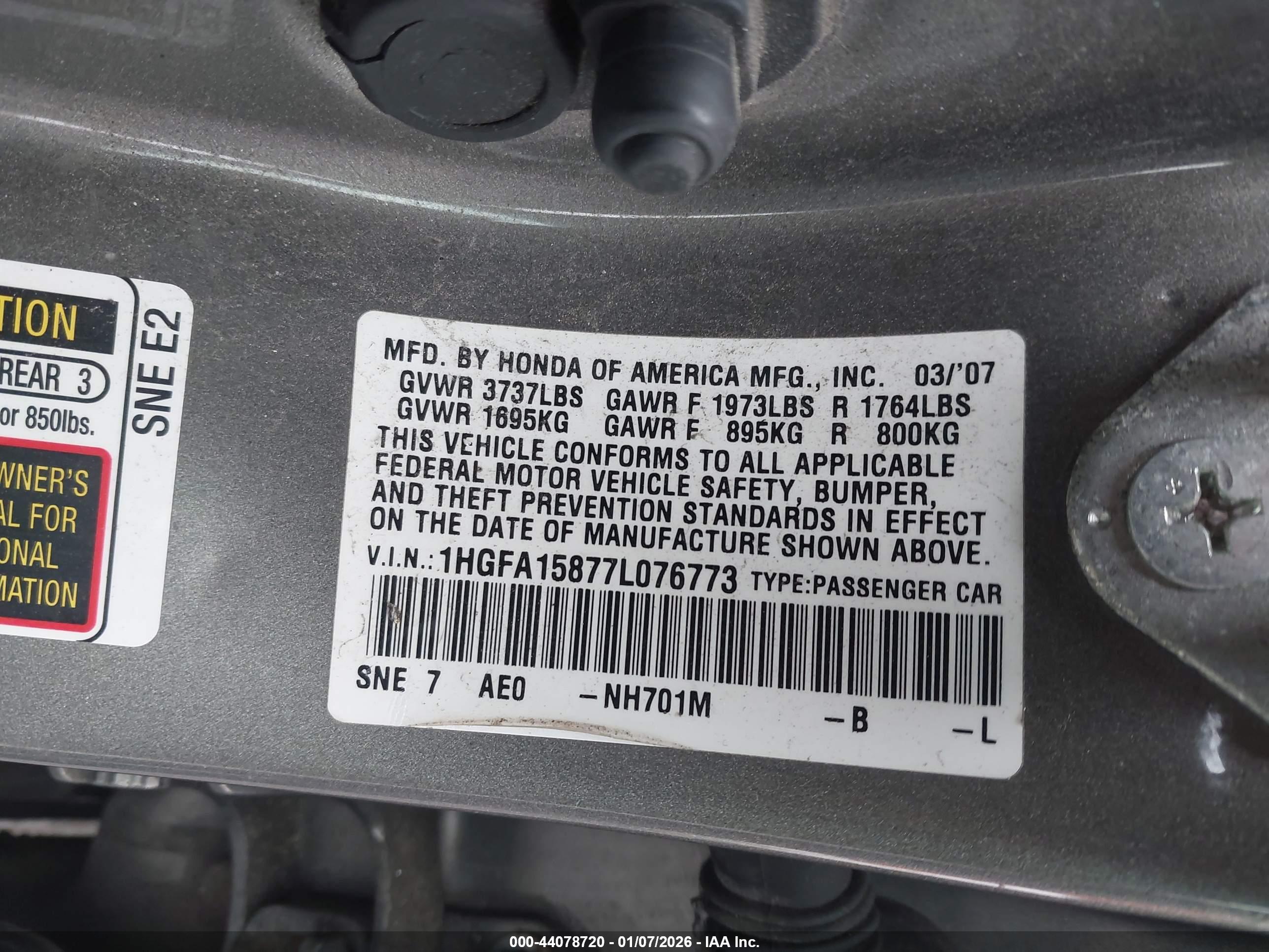 HONDA CIVIC image 9
