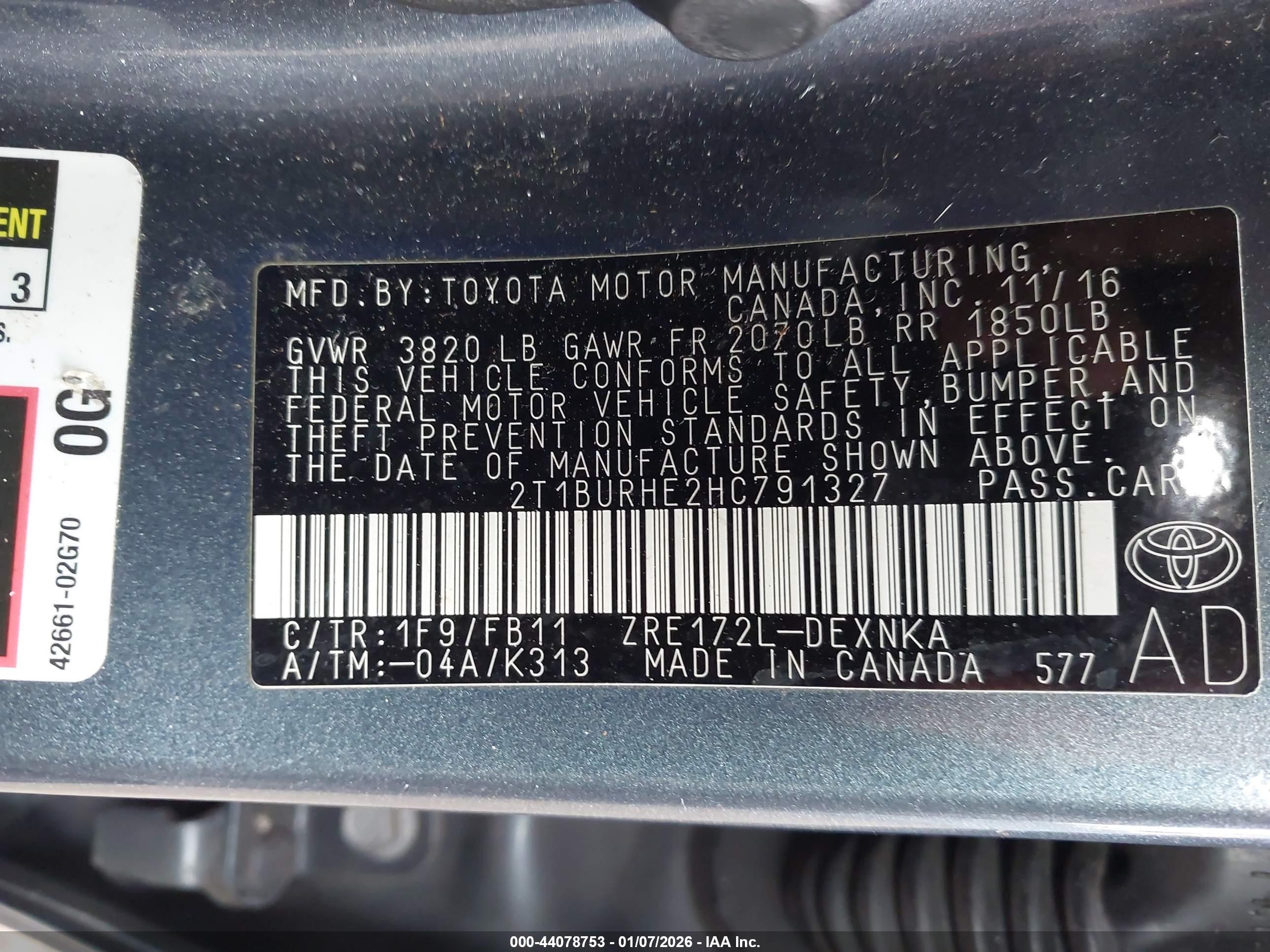 TOYOTA COROLLA image 9