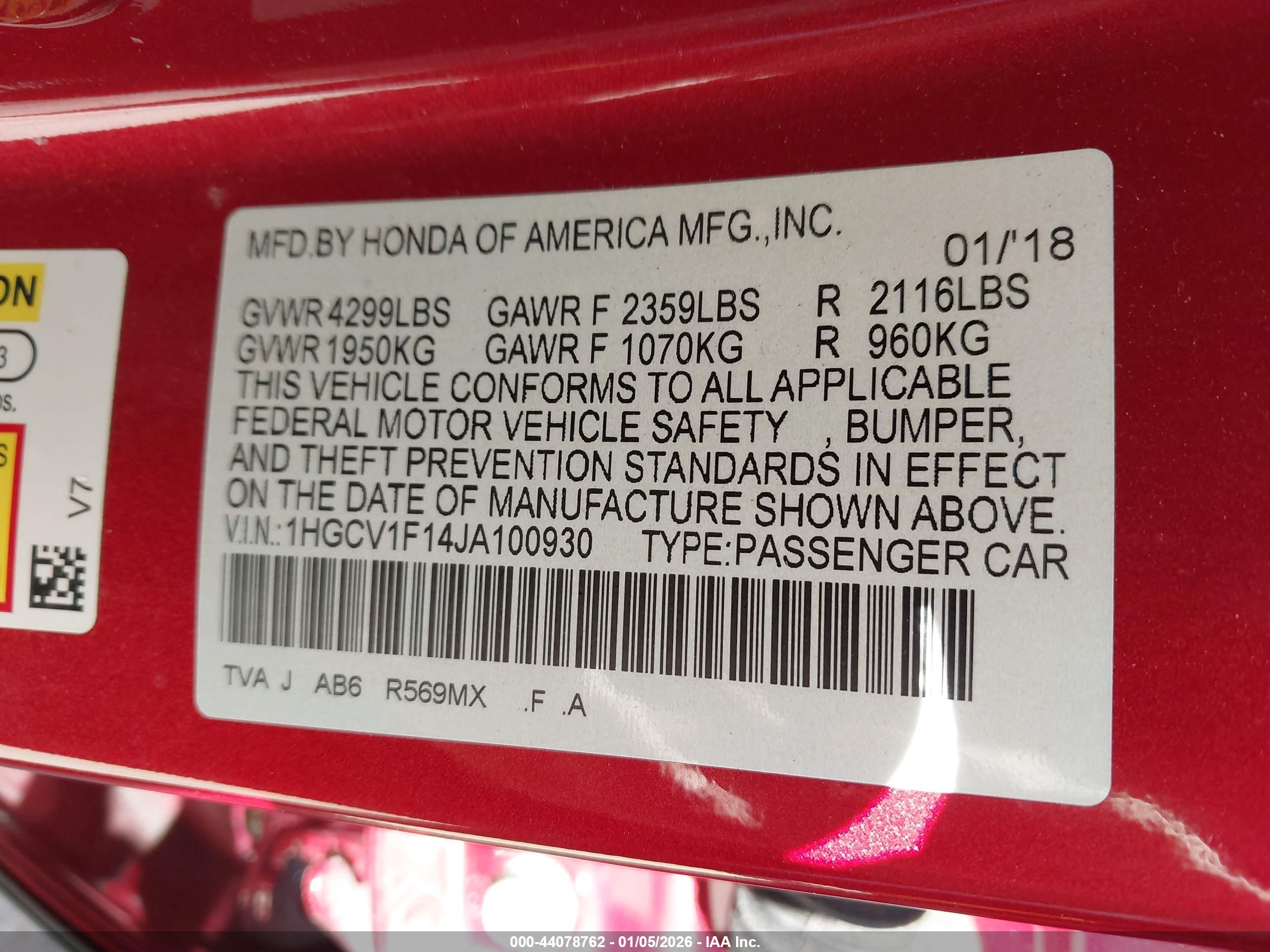HONDA ACCORD image 9