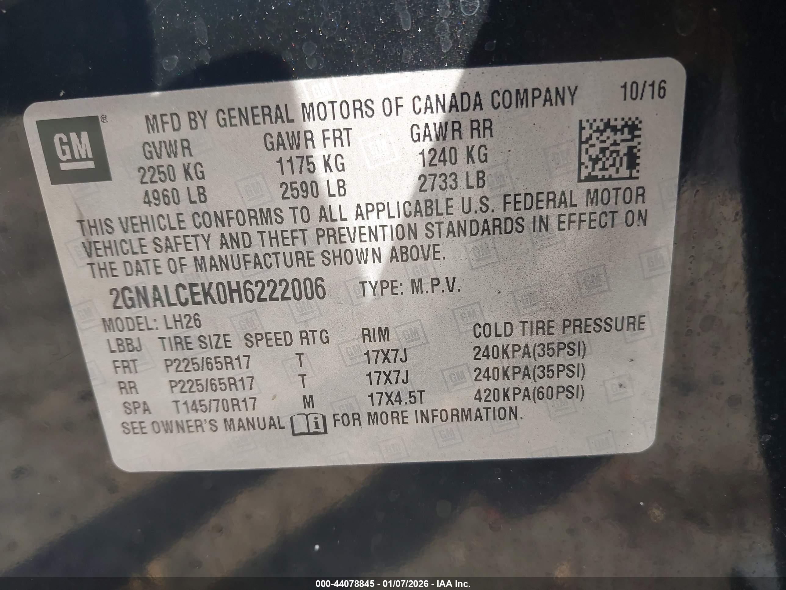 CHEVROLET EQUINOX image 9
