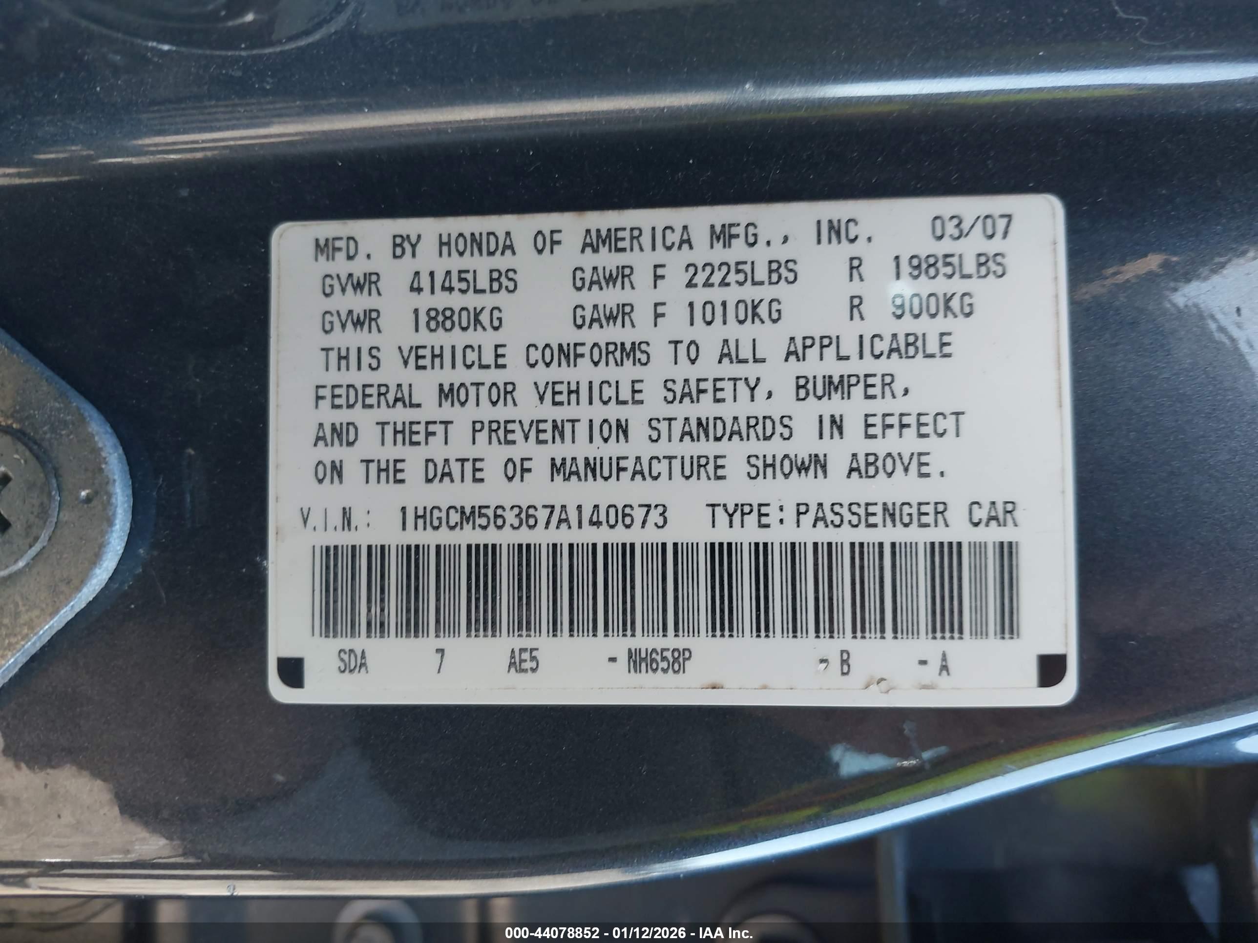 HONDA ACCORD image 9