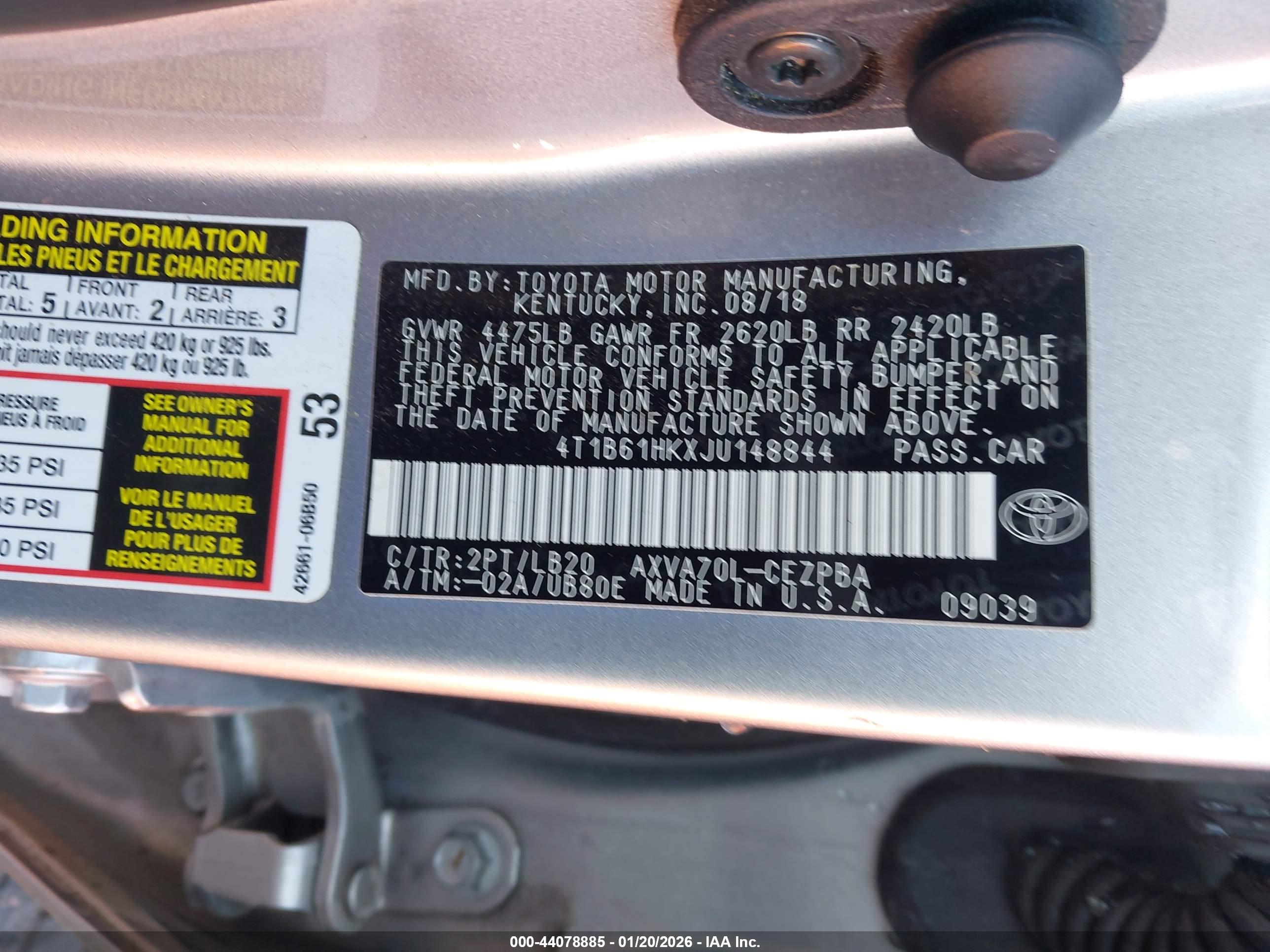TOYOTA CAMRY image 9