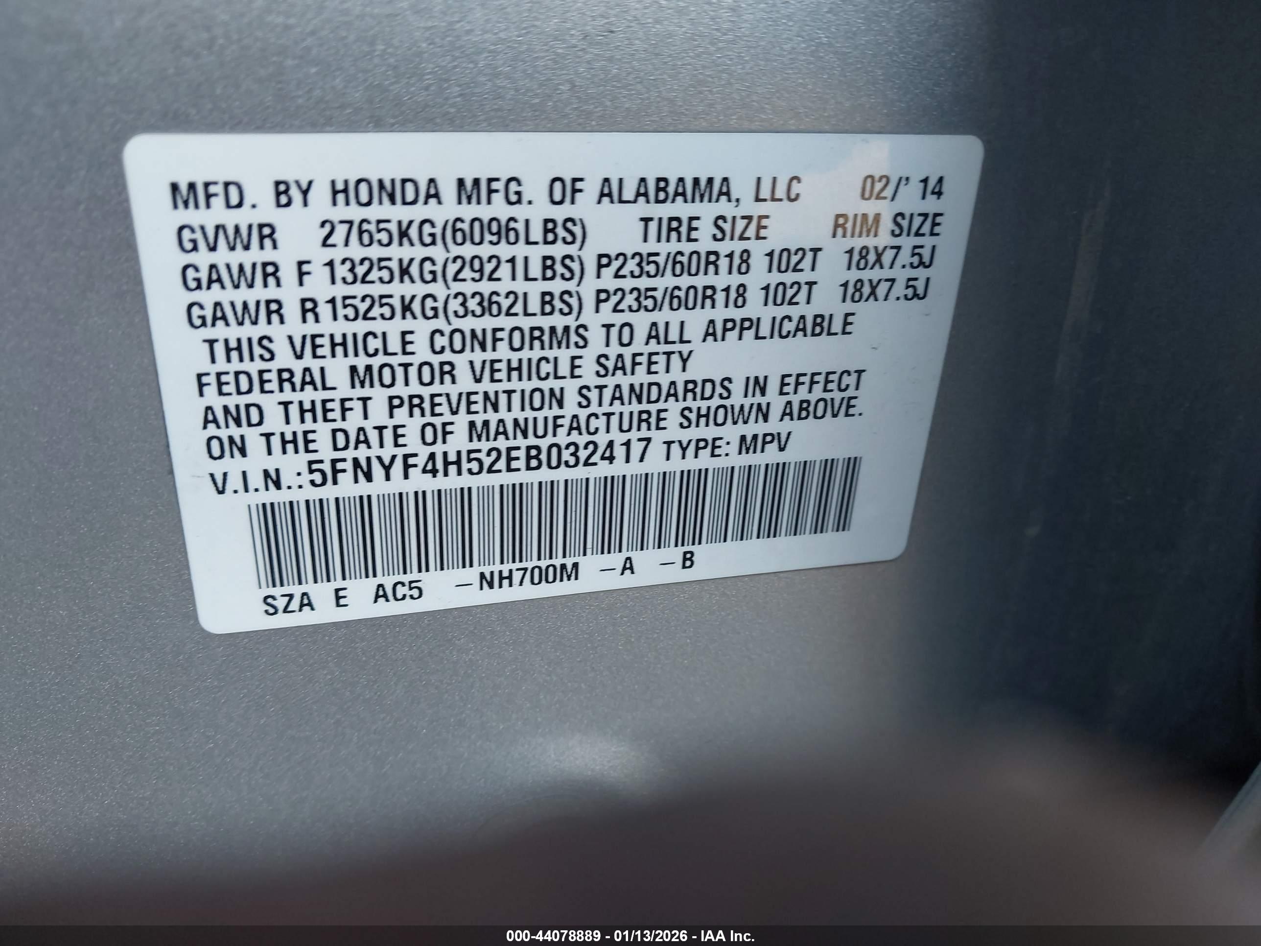 HONDA PILOT image 9