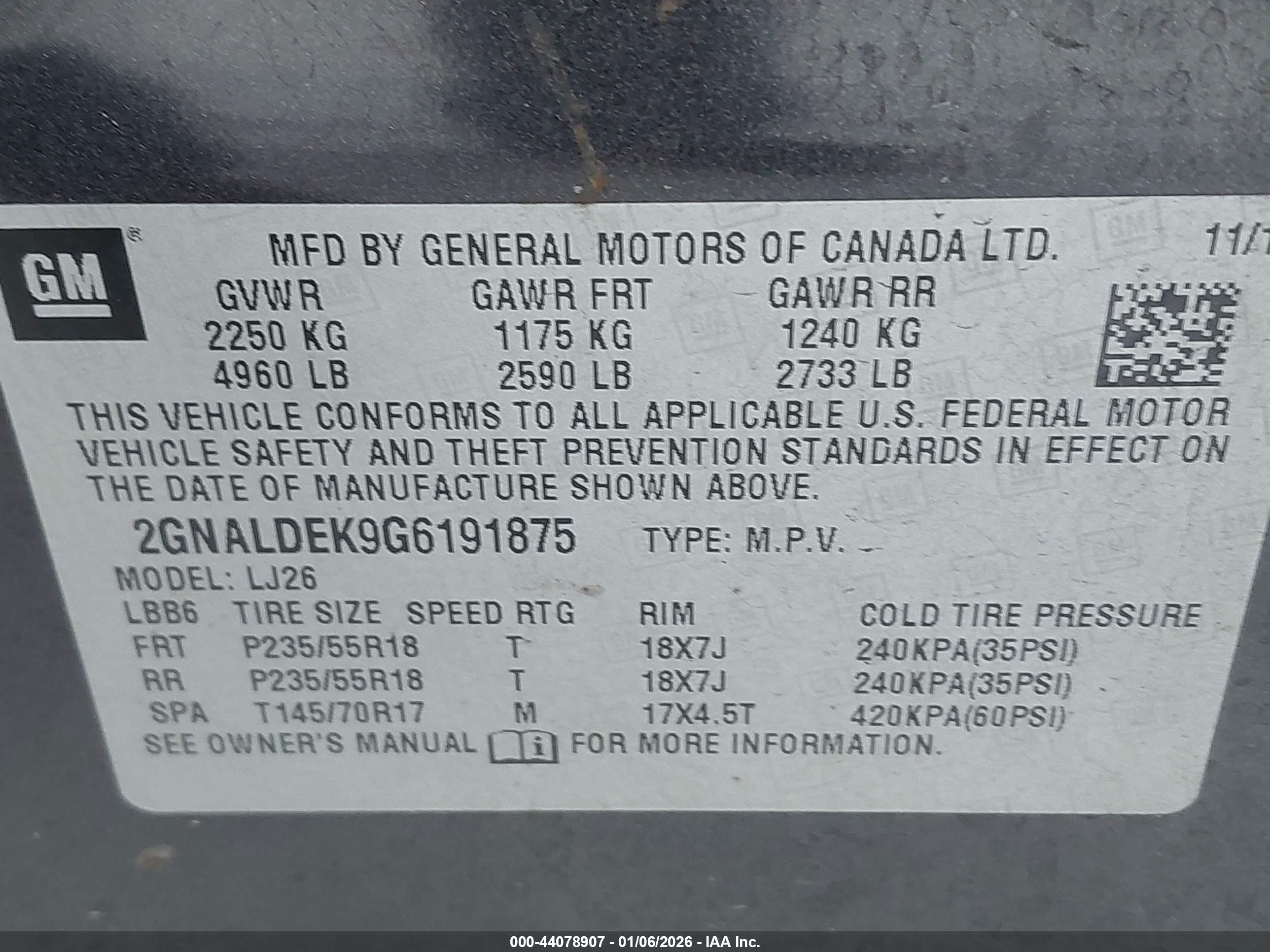 CHEVROLET EQUINOX image 9