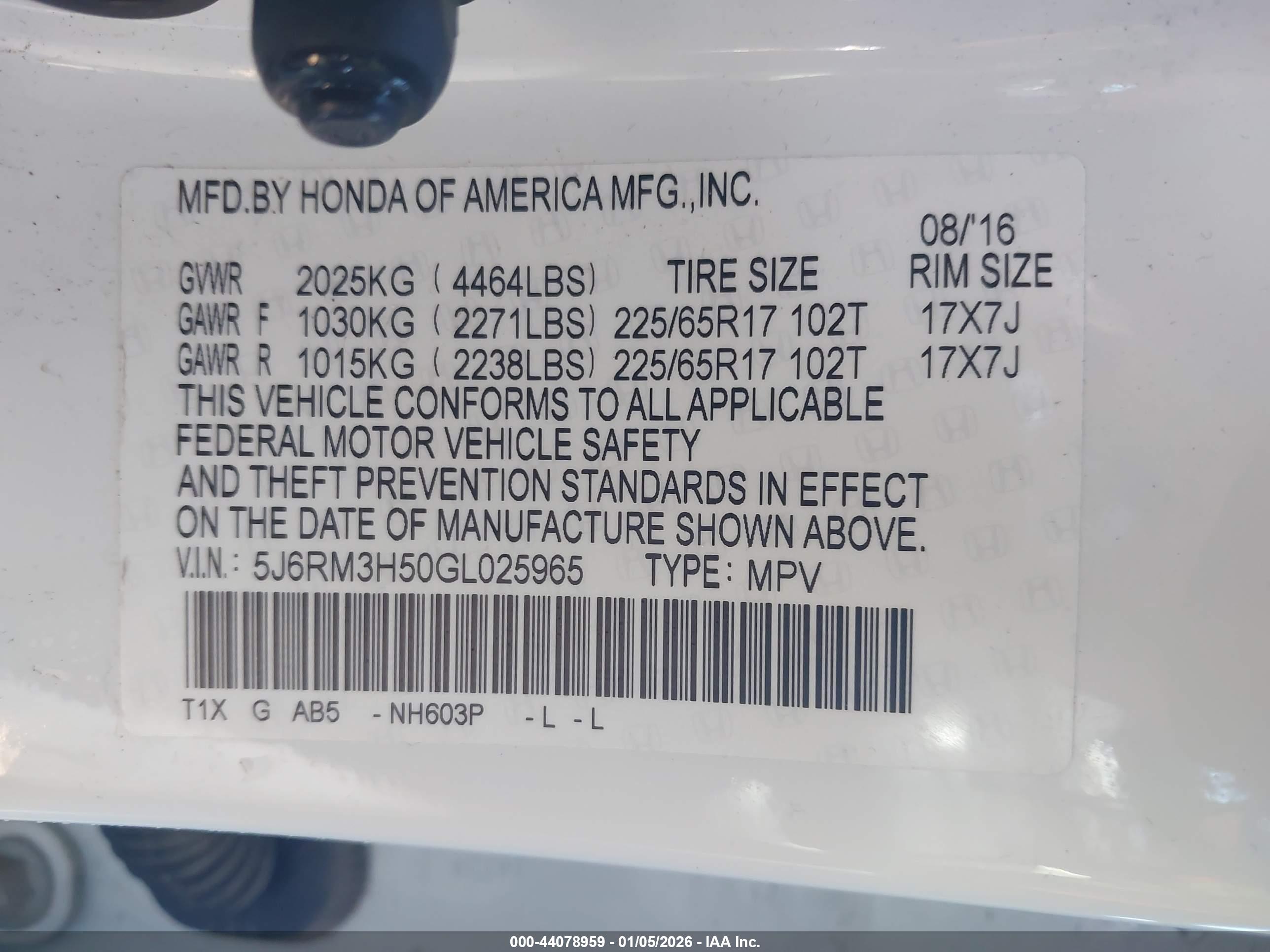 HONDA CR-V image 9