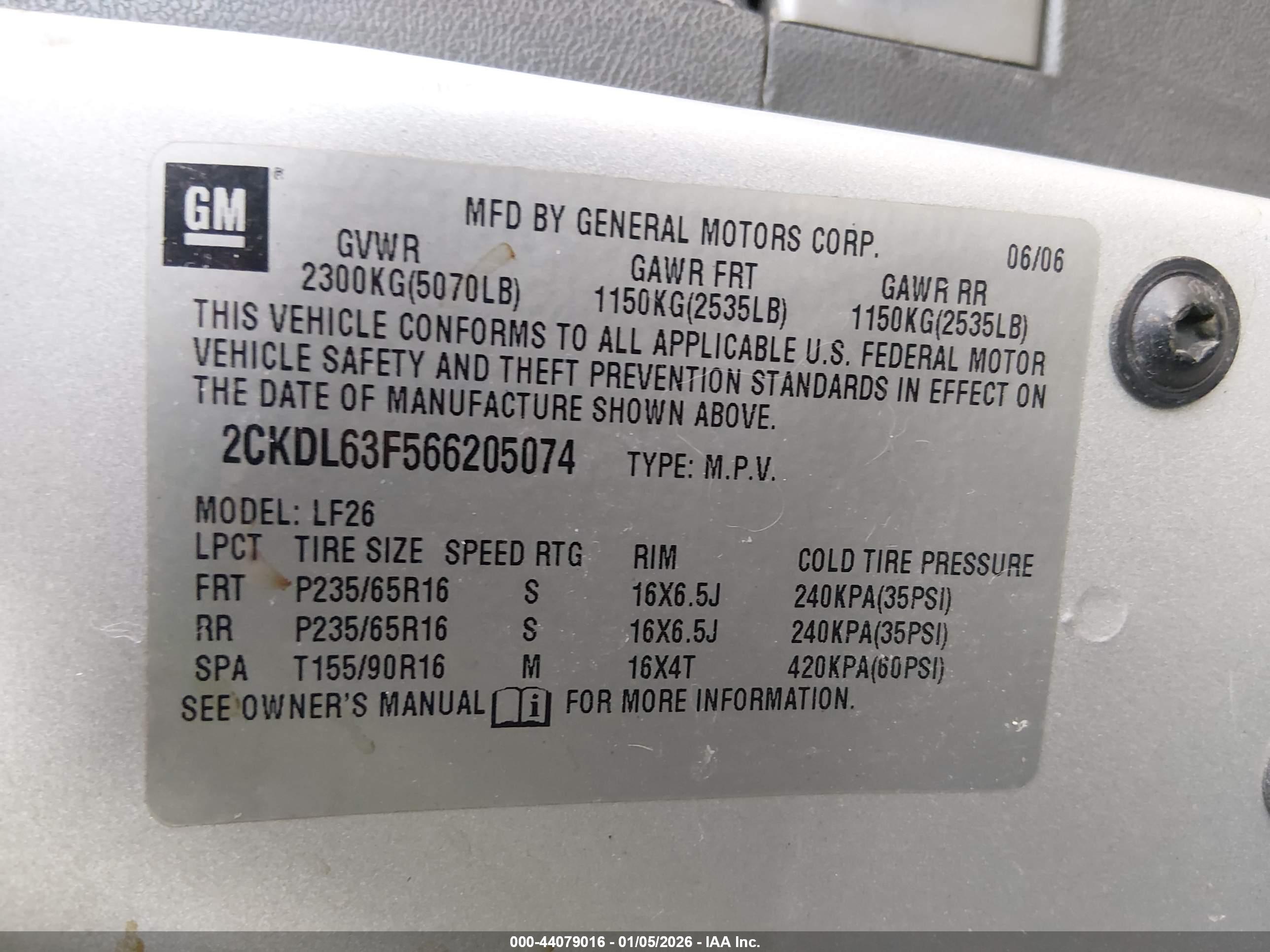 PONTIAC TORRENT image 9