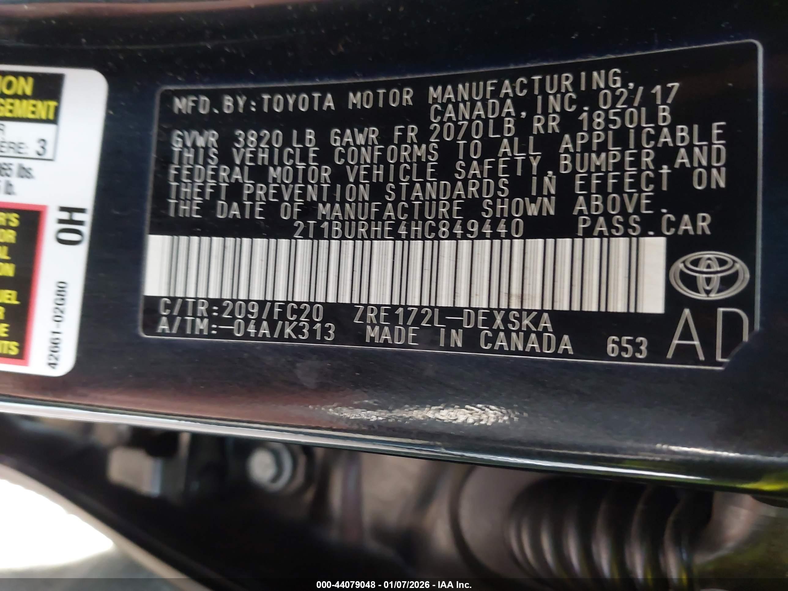 TOYOTA COROLLA image 9