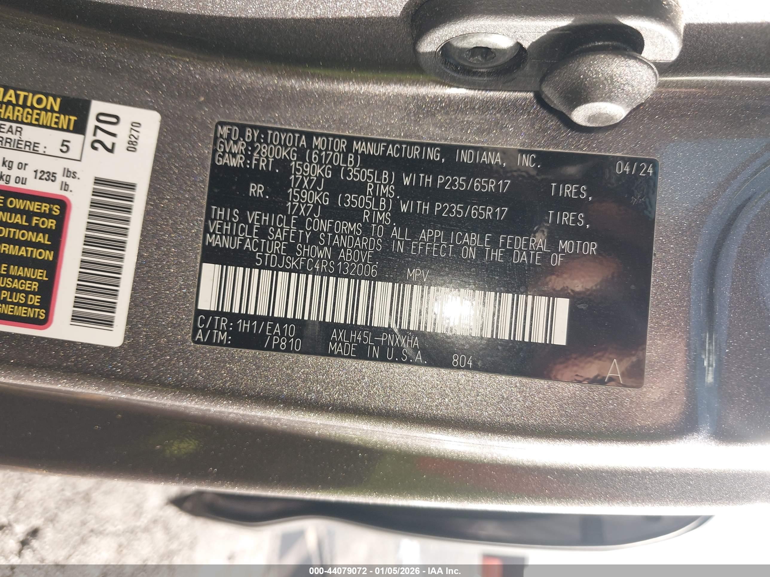 TOYOTA SIENNA image 9