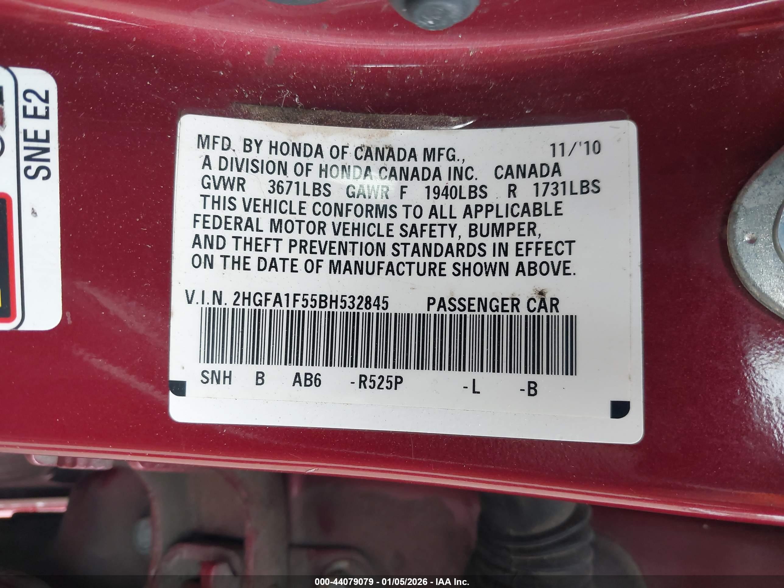 HONDA CIVIC image 9