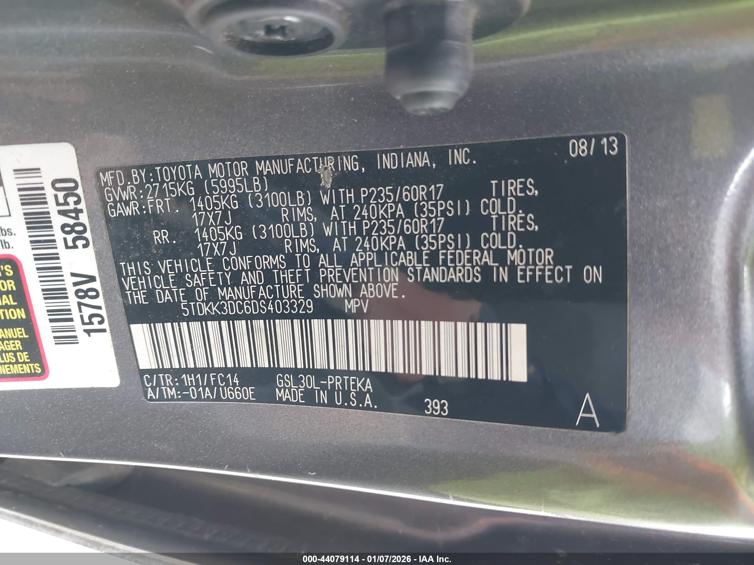 TOYOTA SIENNA image 9