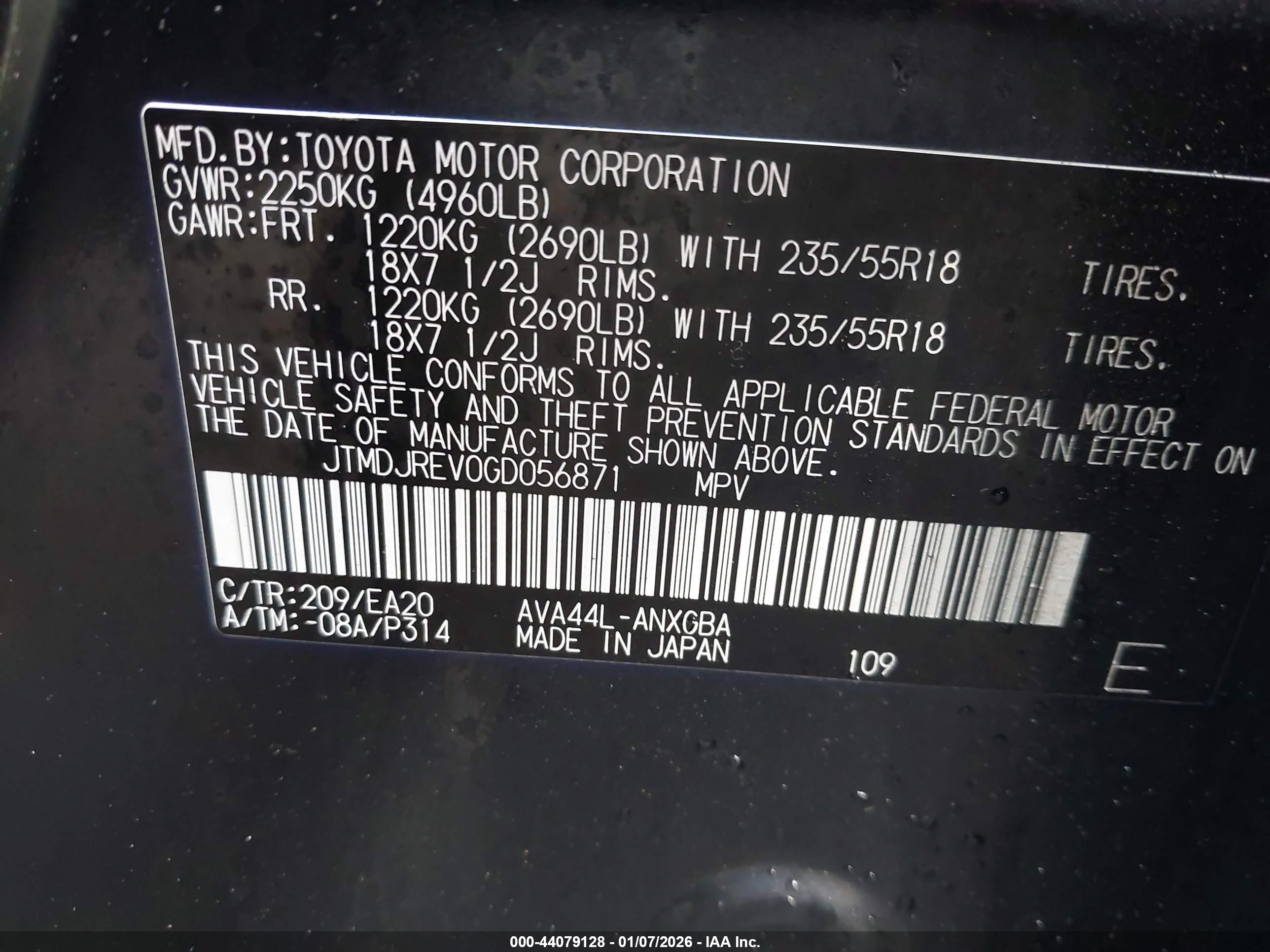 TOYOTA RAV4 image 9
