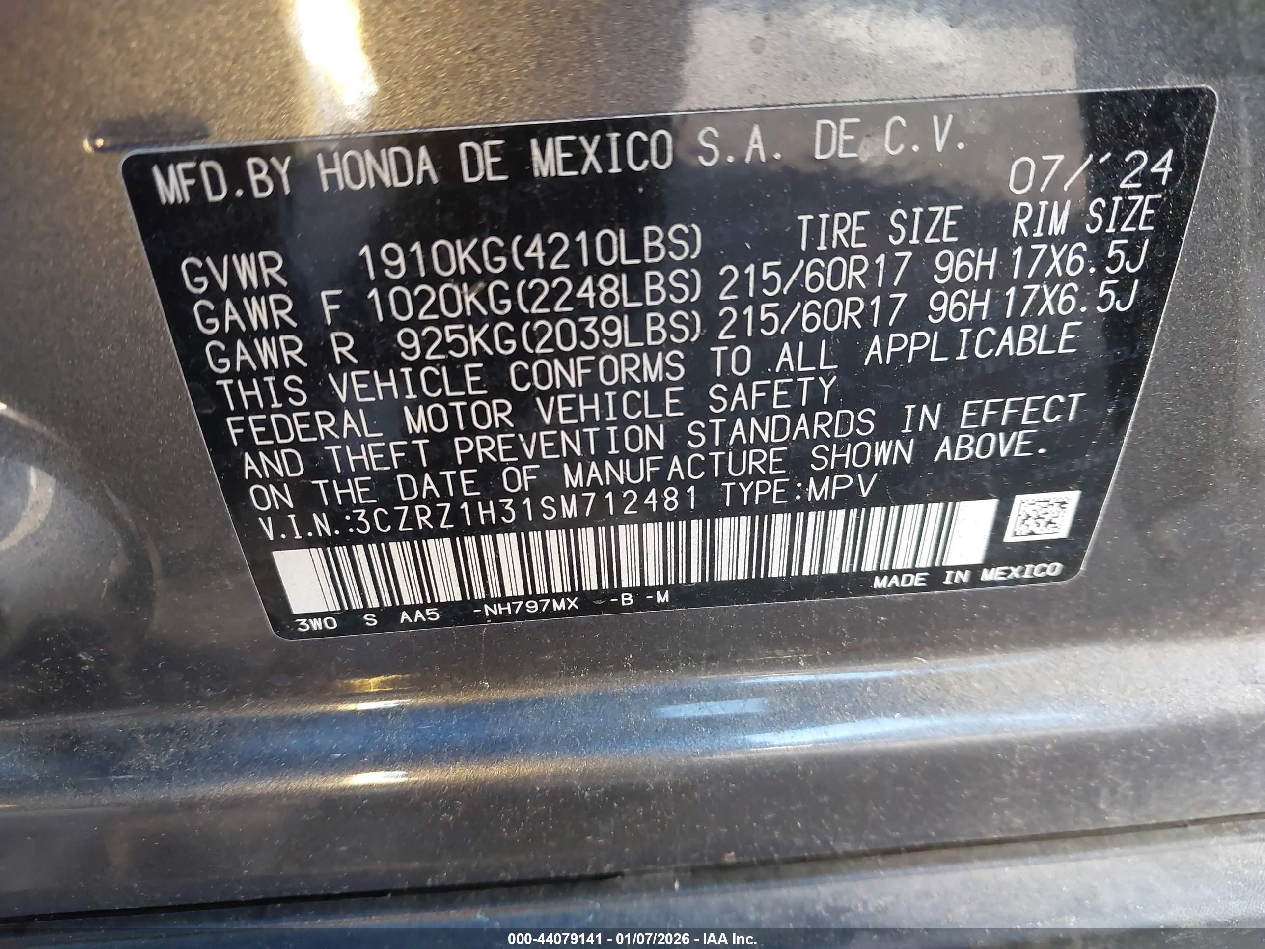 HONDA HR-V image 9
