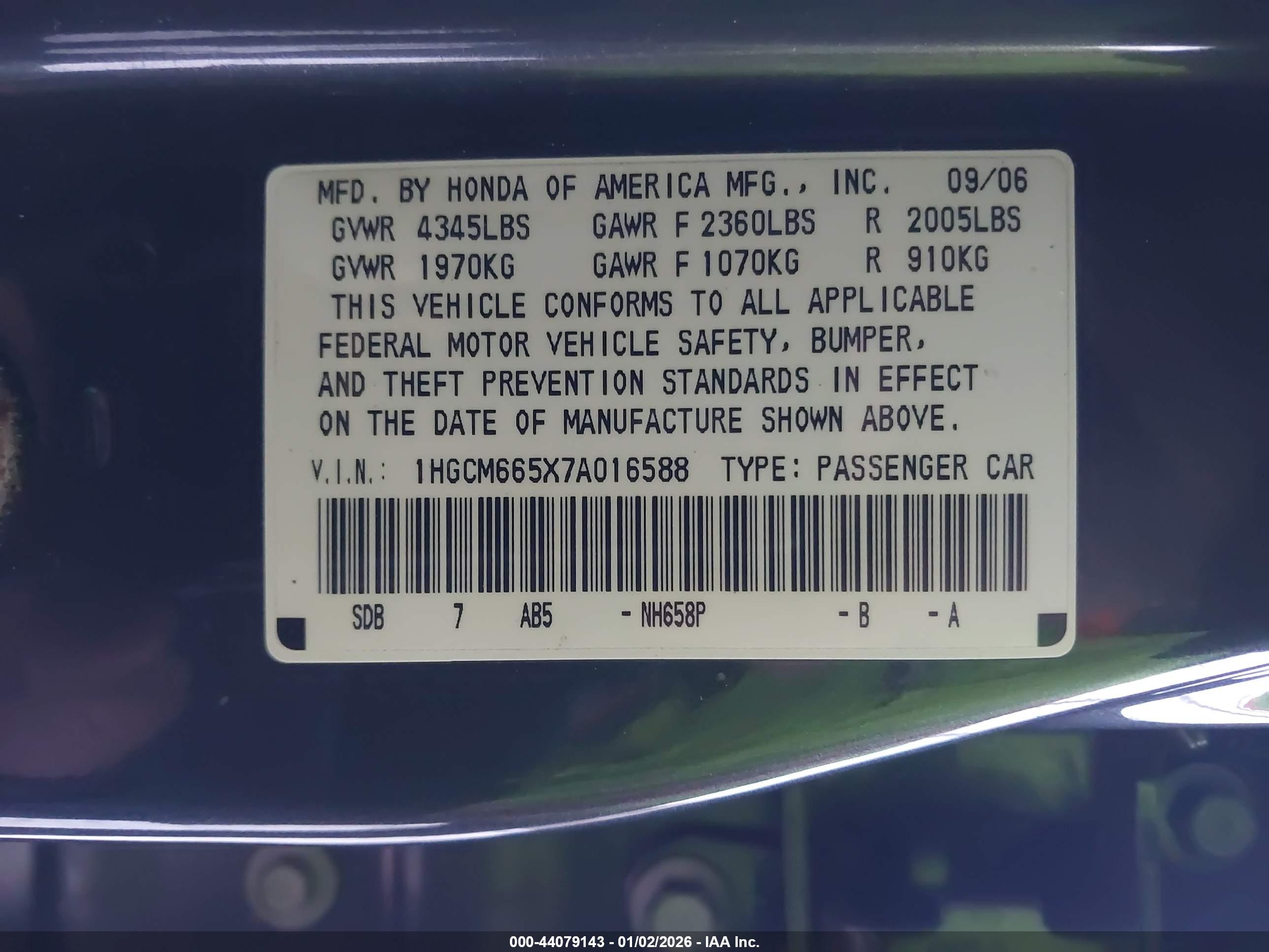HONDA ACCORD image 9