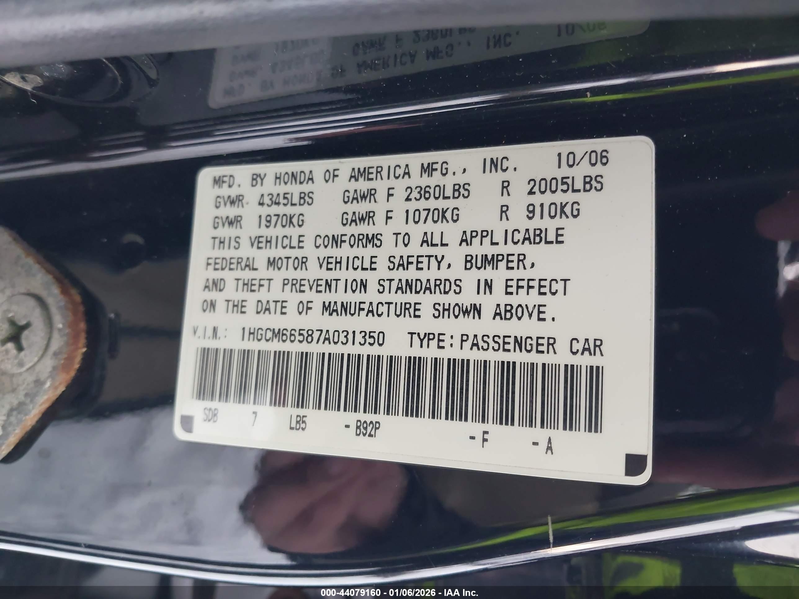 HONDA ACCORD image 9