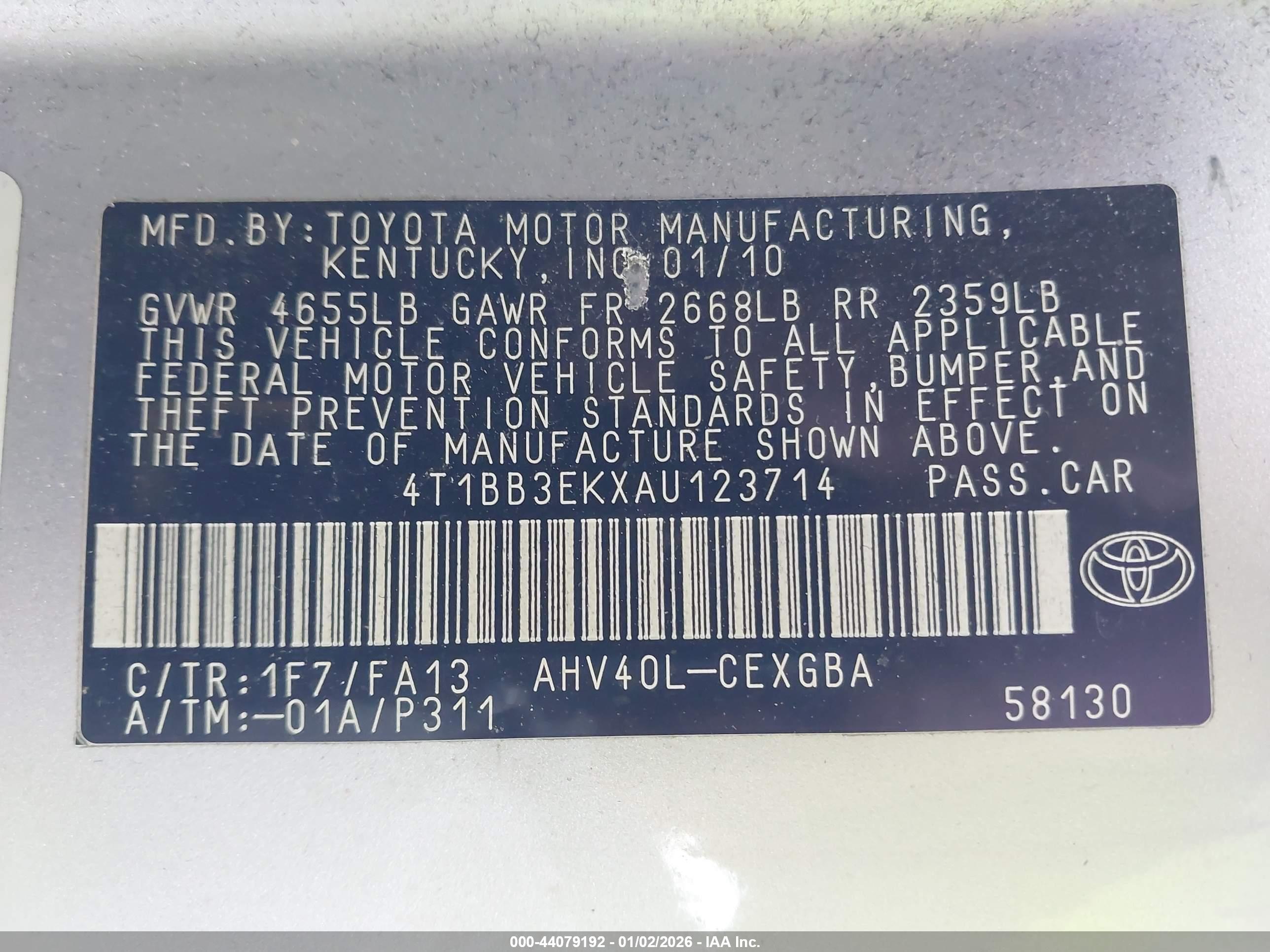 TOYOTA CAMRY image 9