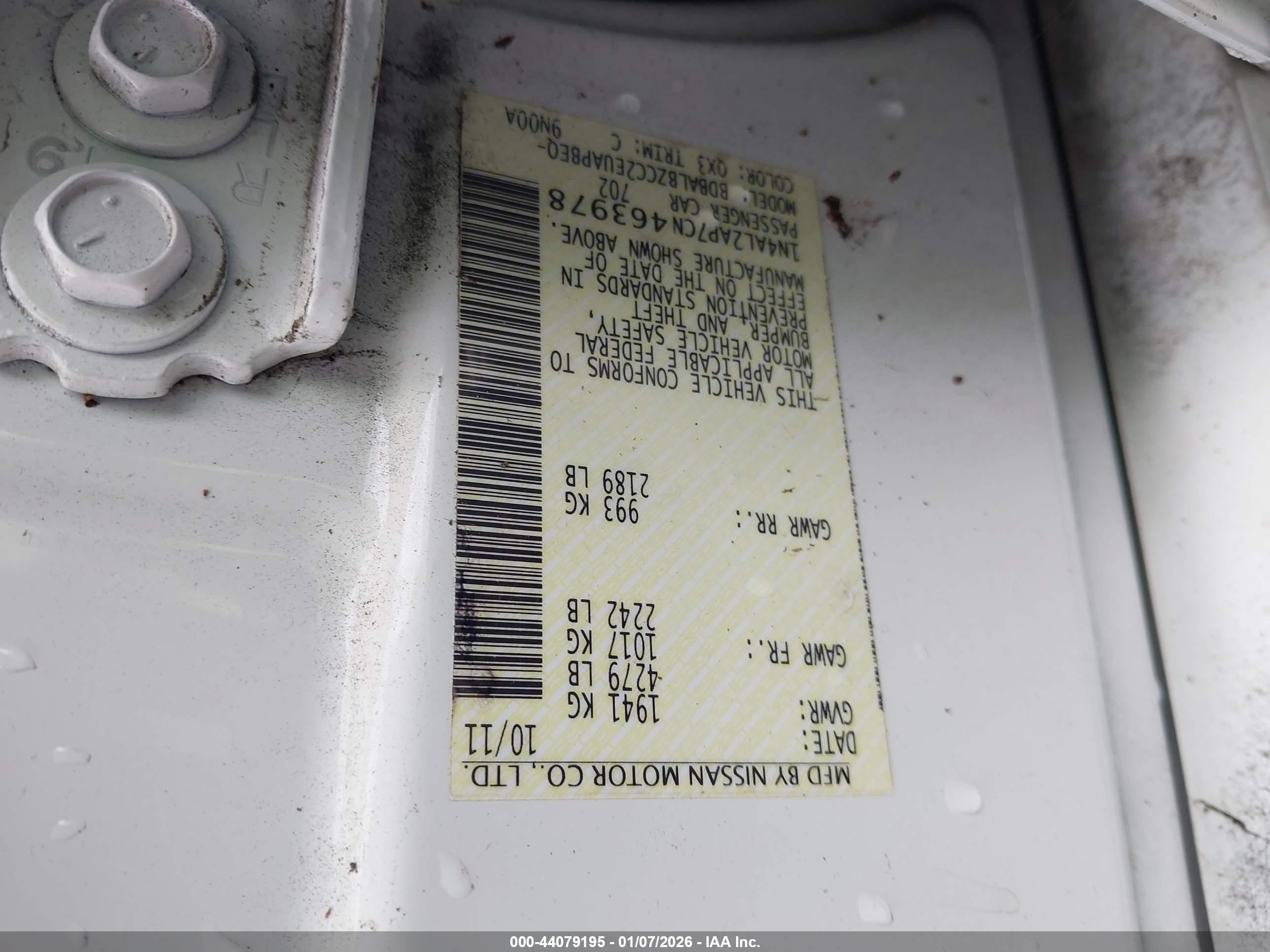 NISSAN ALTIMA image 9