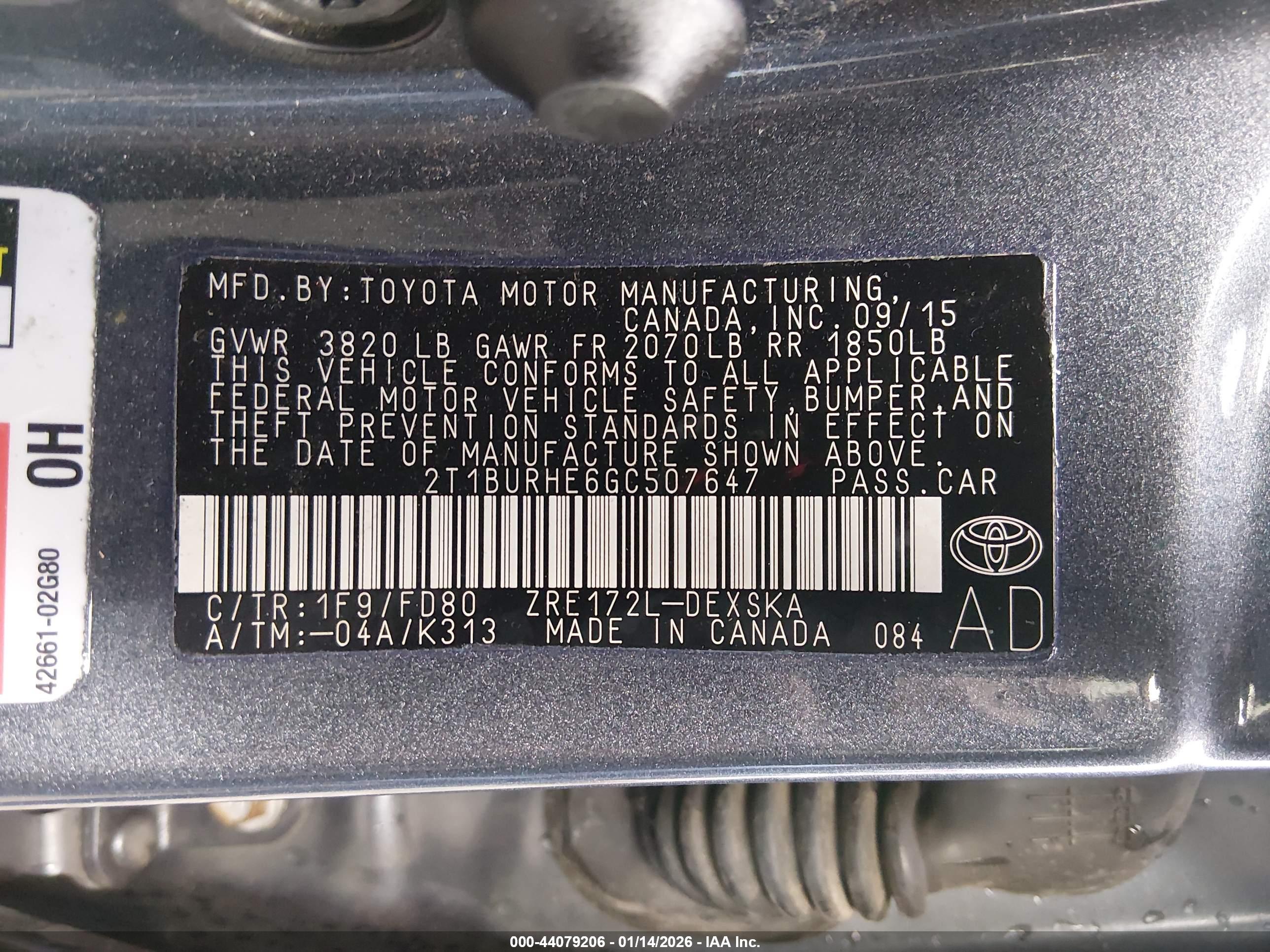 TOYOTA COROLLA image 9