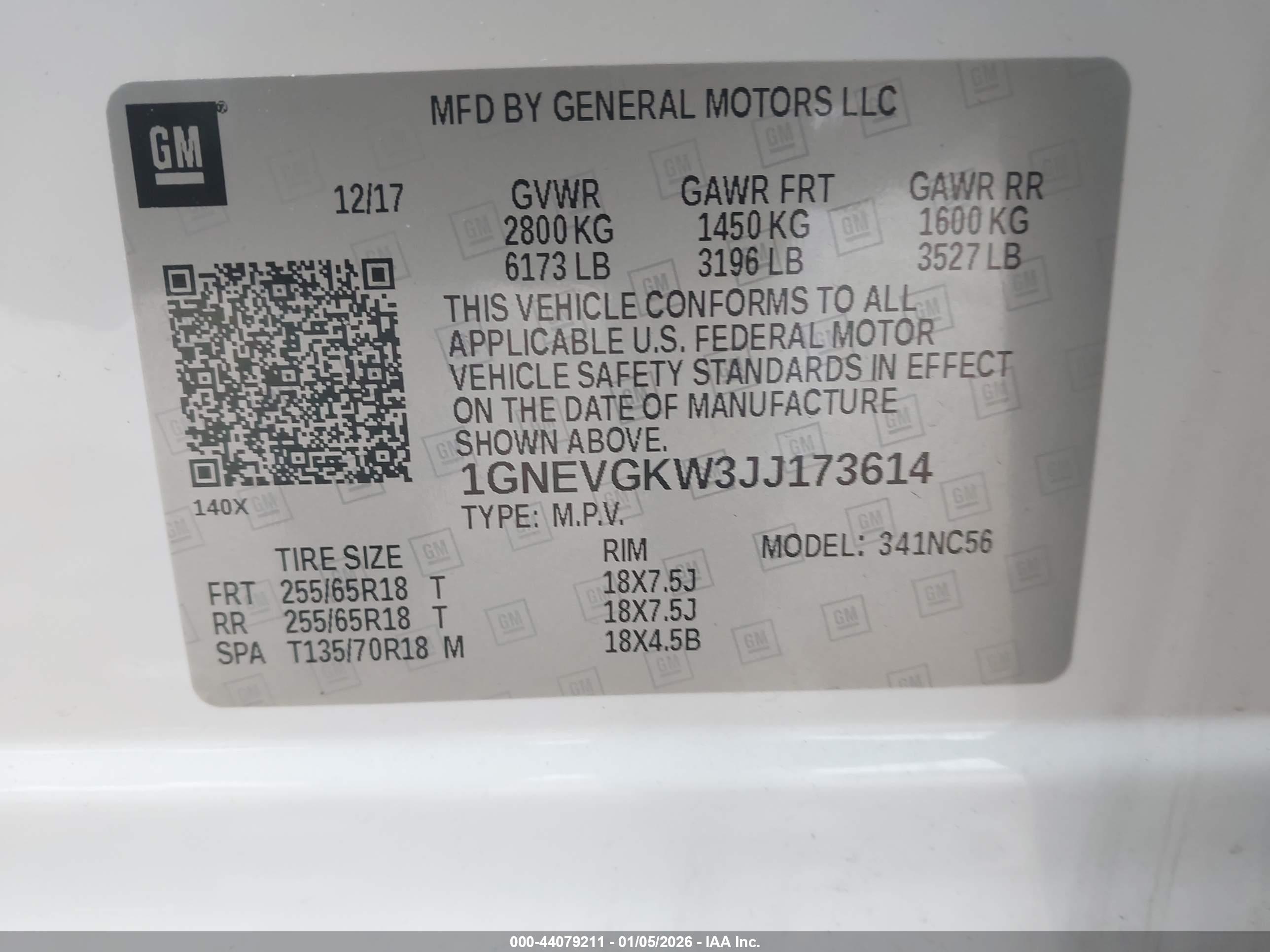 CHEVROLET TRAVERSE image 9