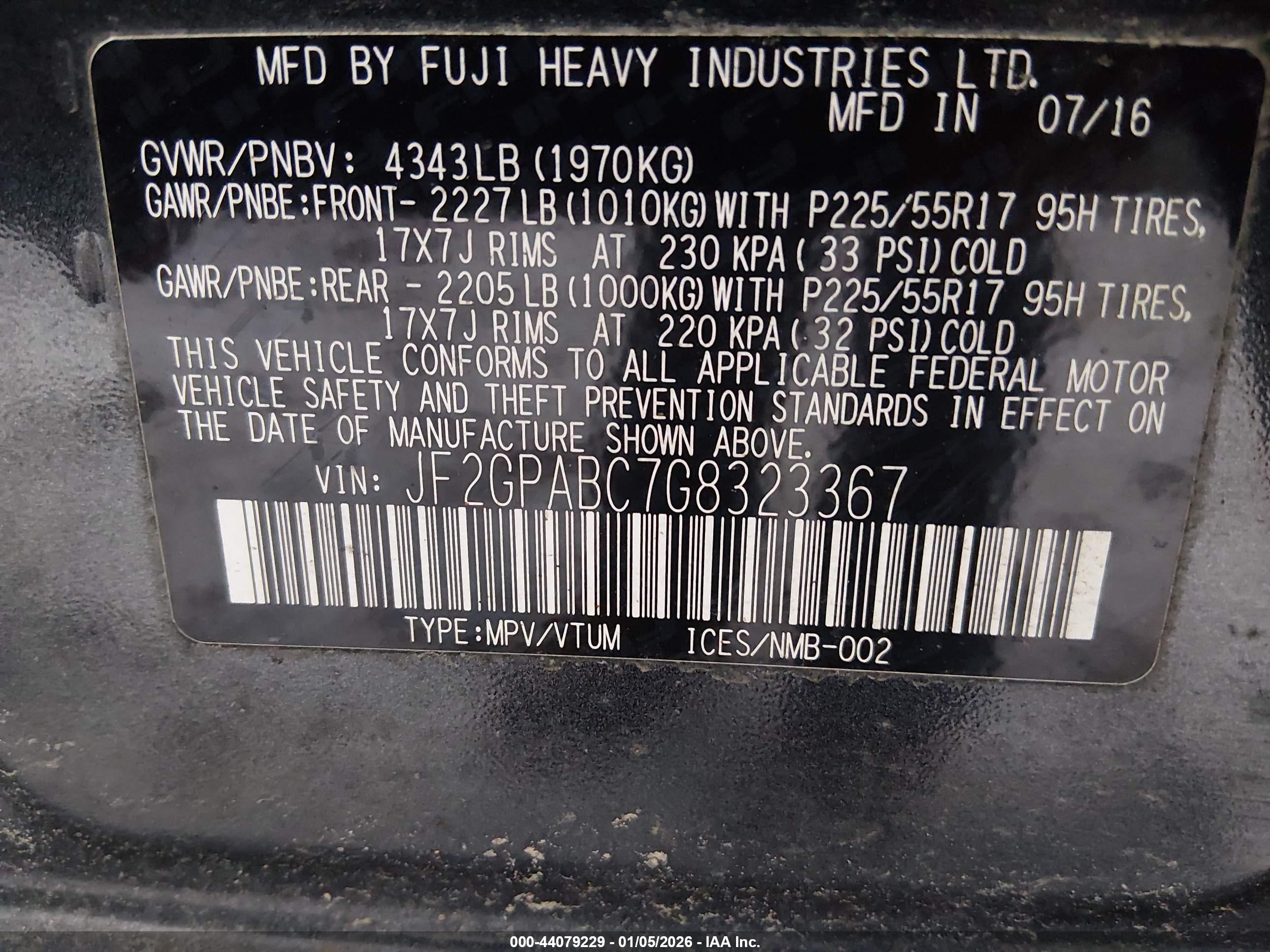 SUBARU CROSSTREK image 9
