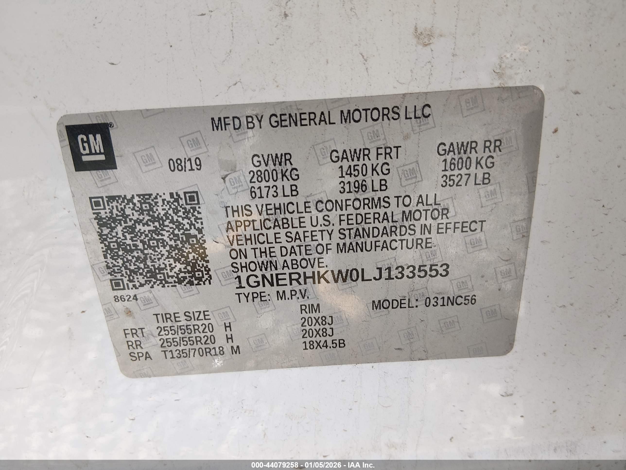 CHEVROLET TRAVERSE image 9