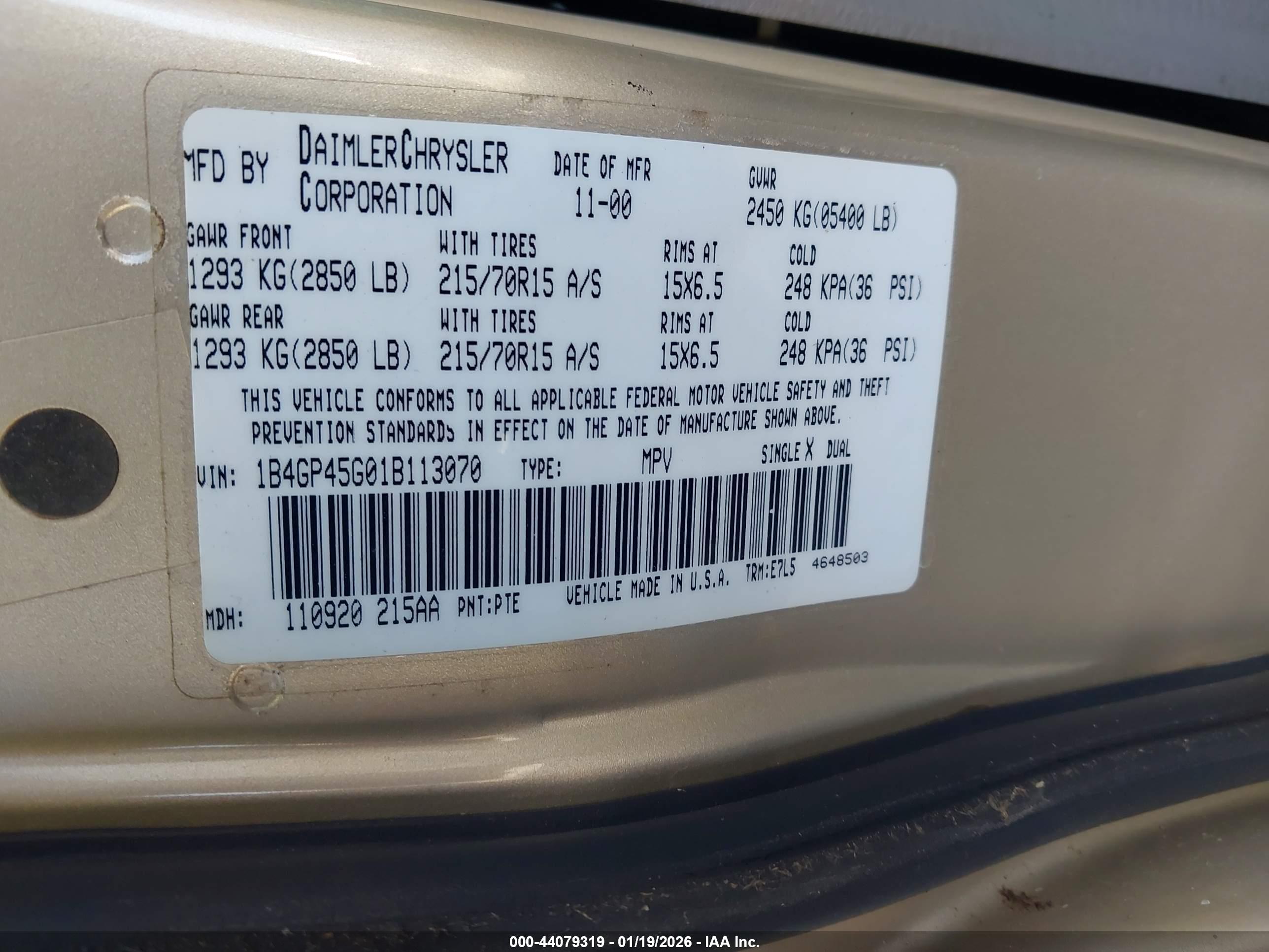 DODGE CARAVAN image 9