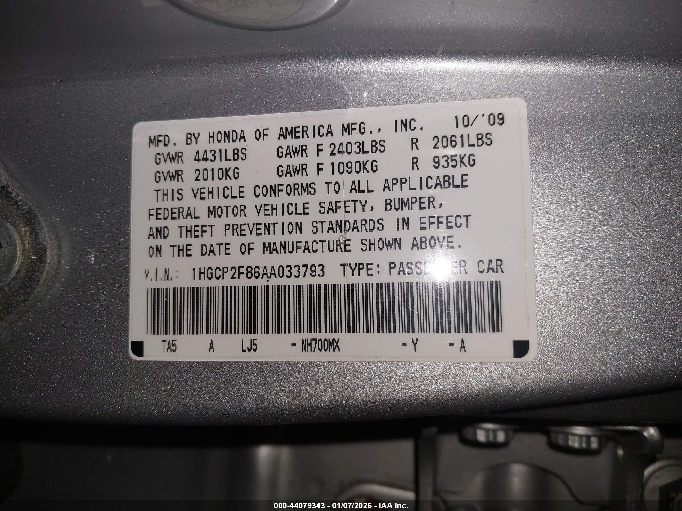 HONDA ACCORD image 9