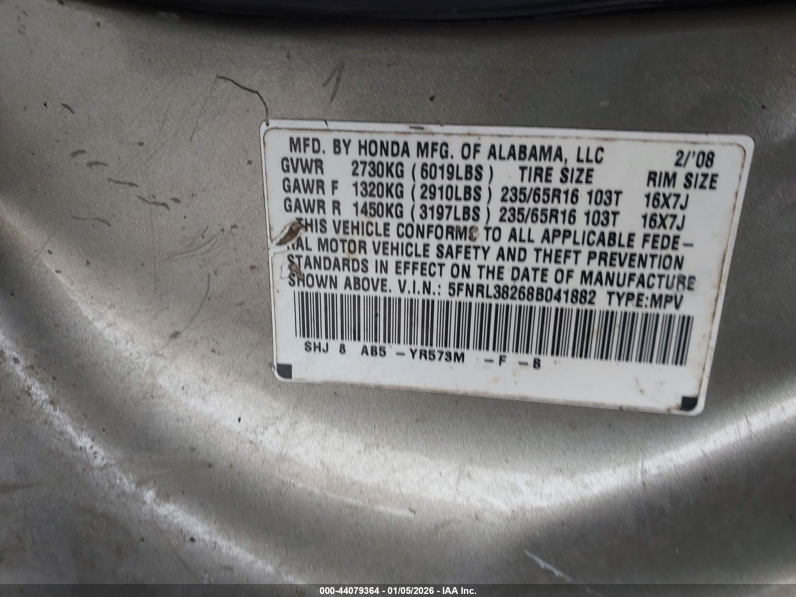 HONDA ODYSSEY image 9