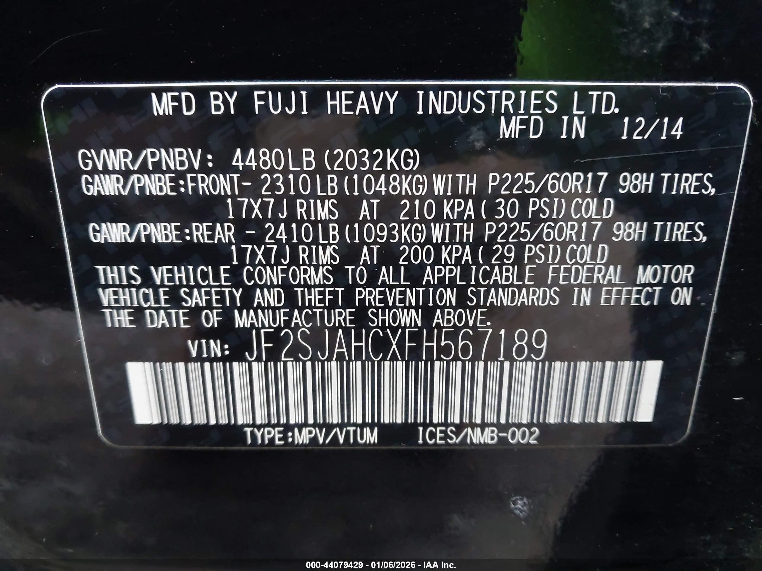 SUBARU FORESTER image 9