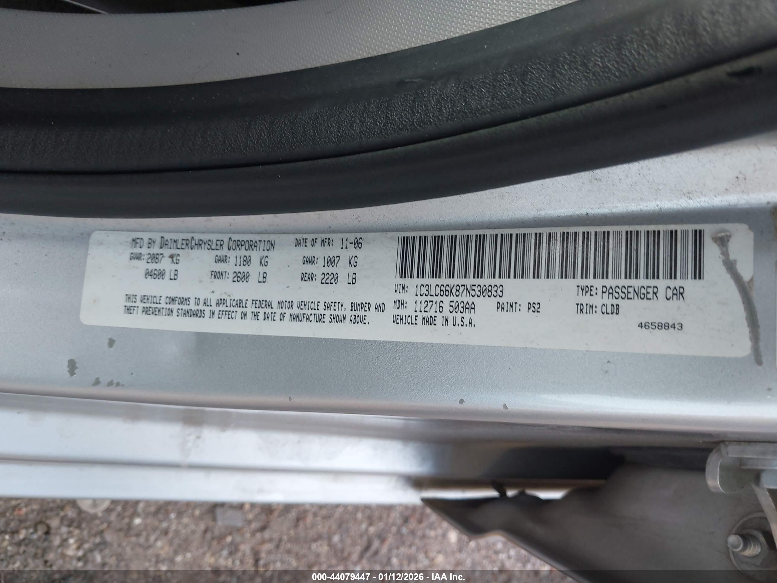 CHRYSLER SEBRING image 9