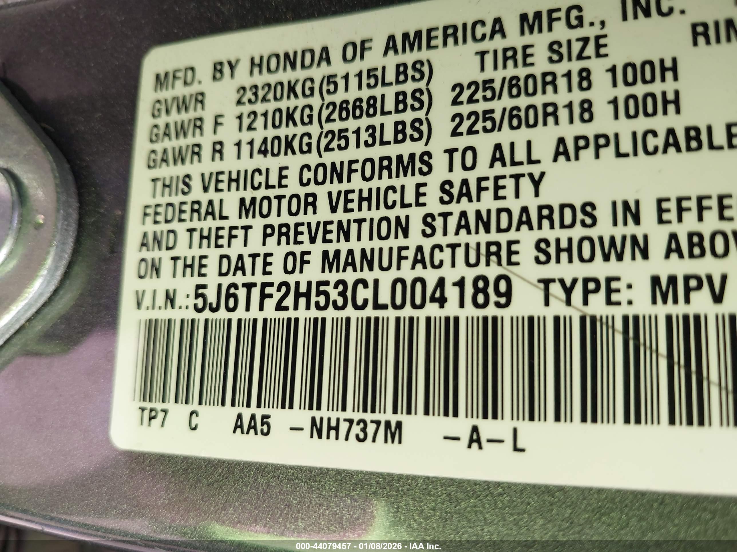 HONDA CROSSTOUR image 9