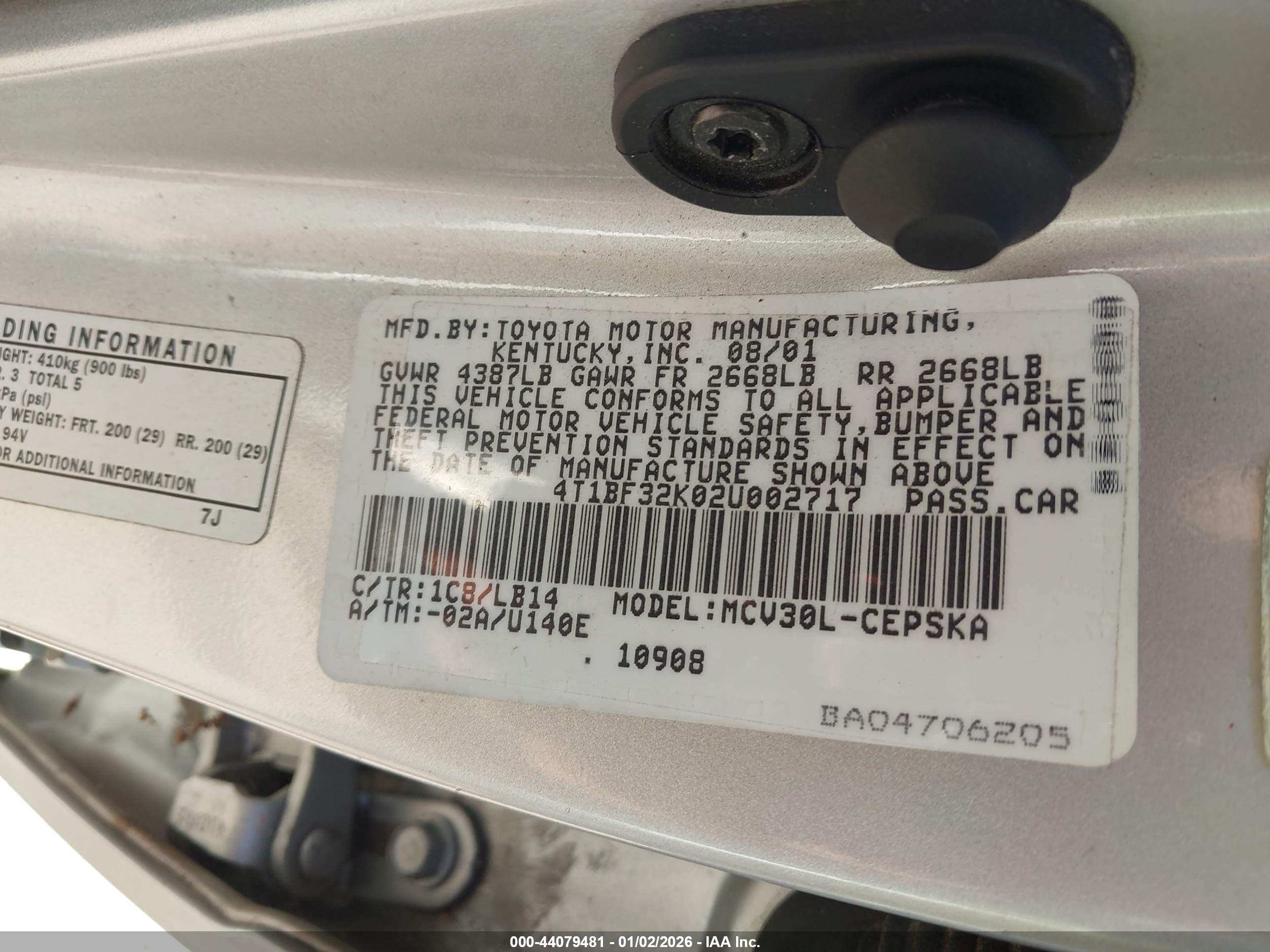 TOYOTA CAMRY image 9