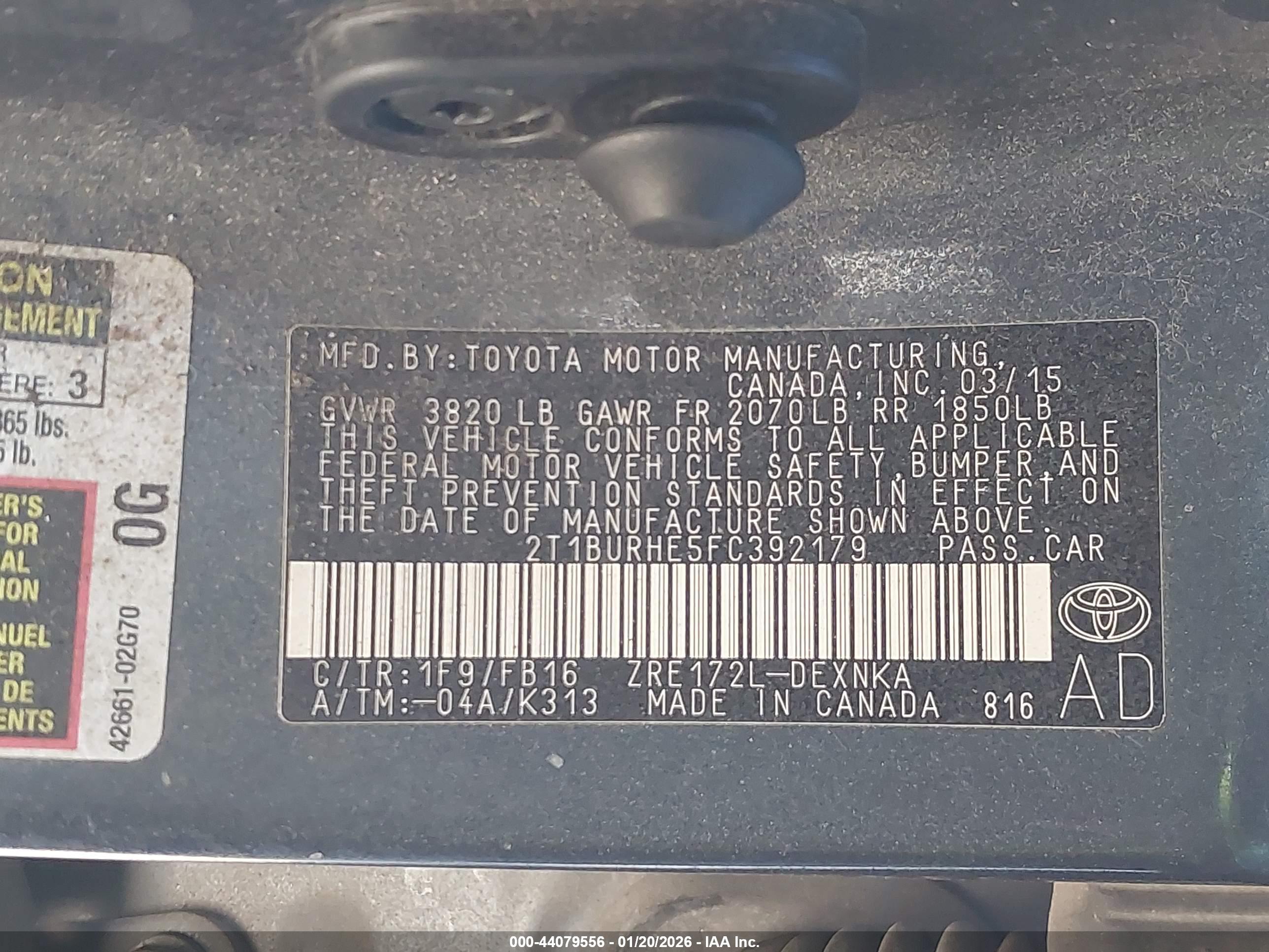 TOYOTA COROLLA image 9