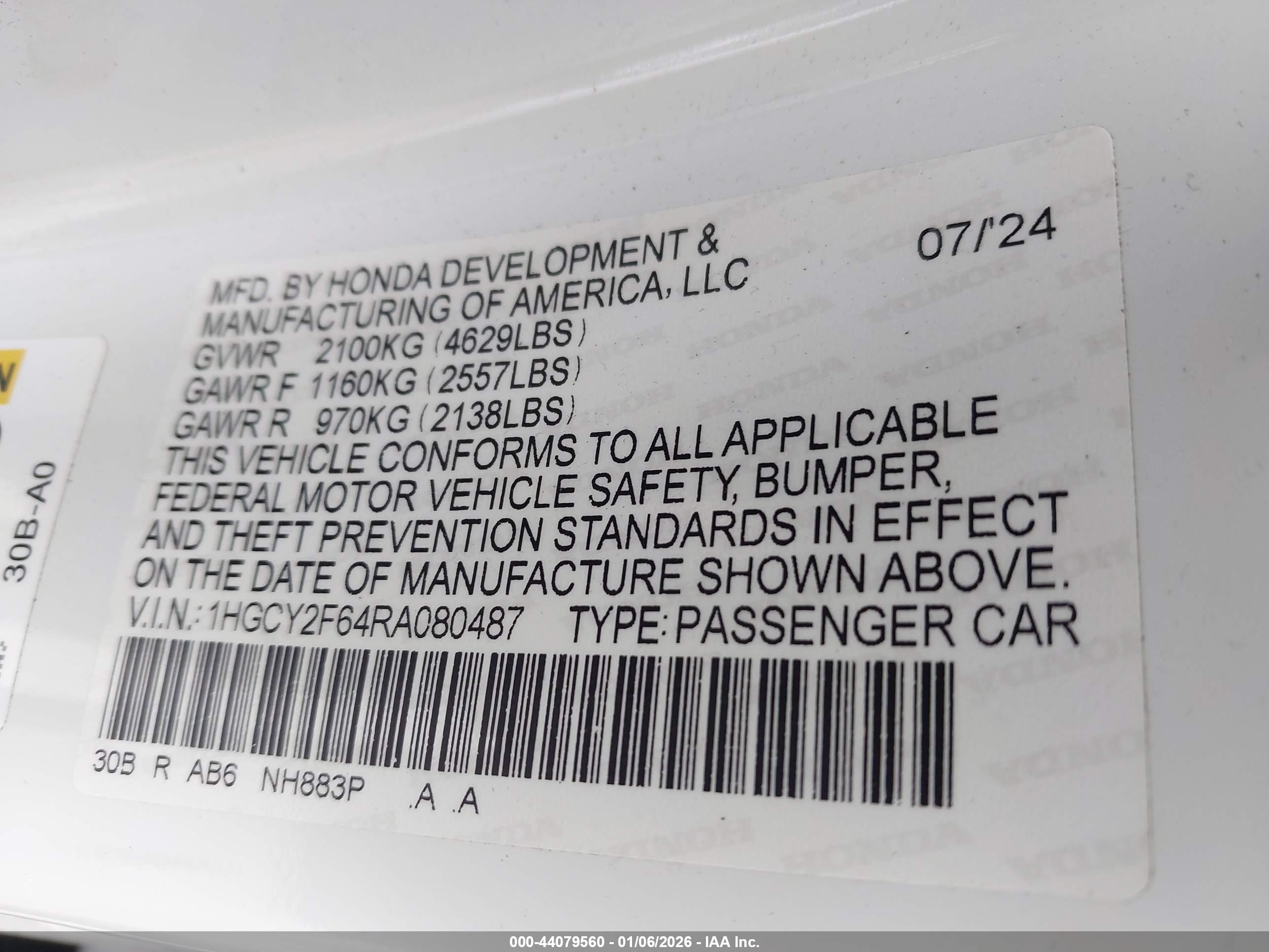 HONDA ACCORD image 9