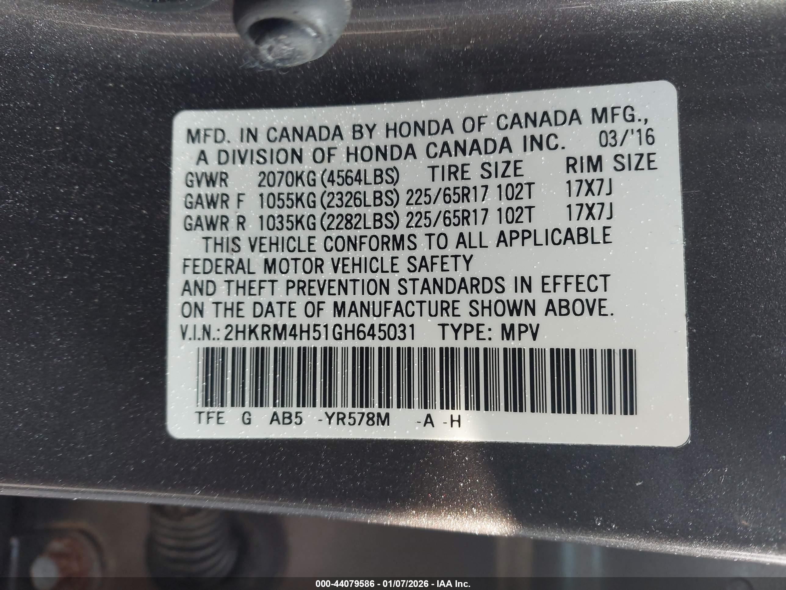 HONDA CR-V image 9