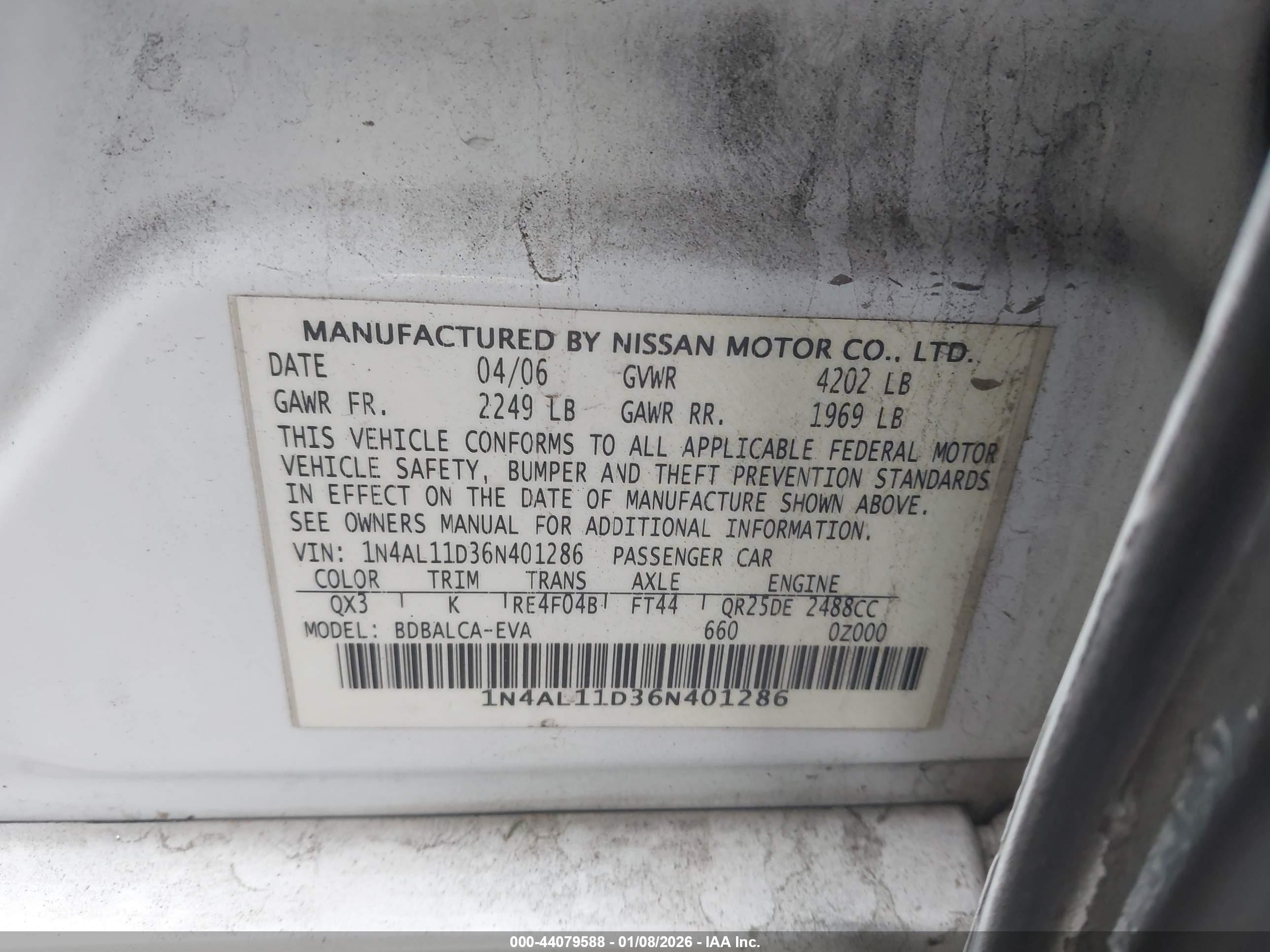 NISSAN ALTIMA image 9