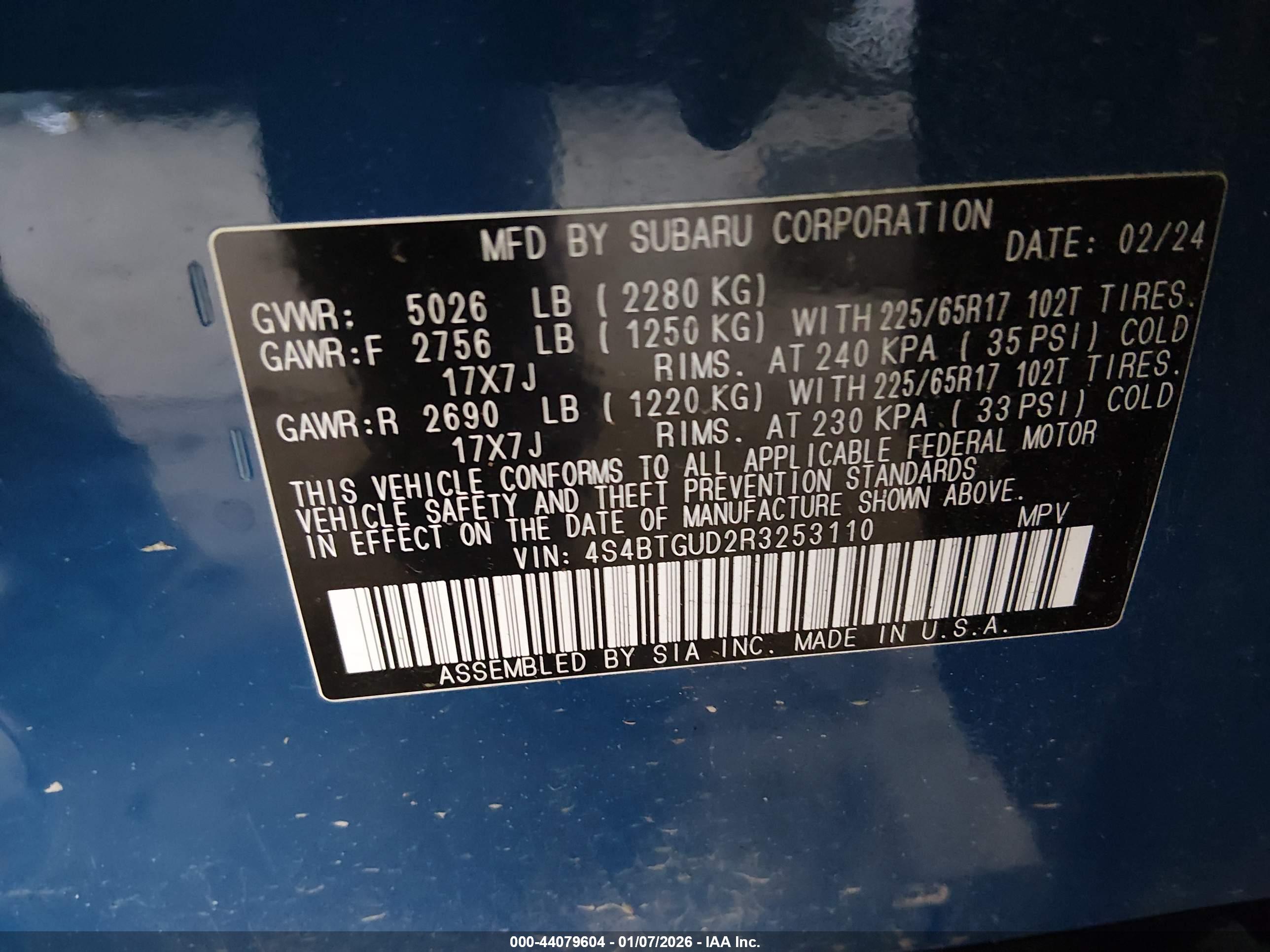 SUBARU OUTBACK image 9