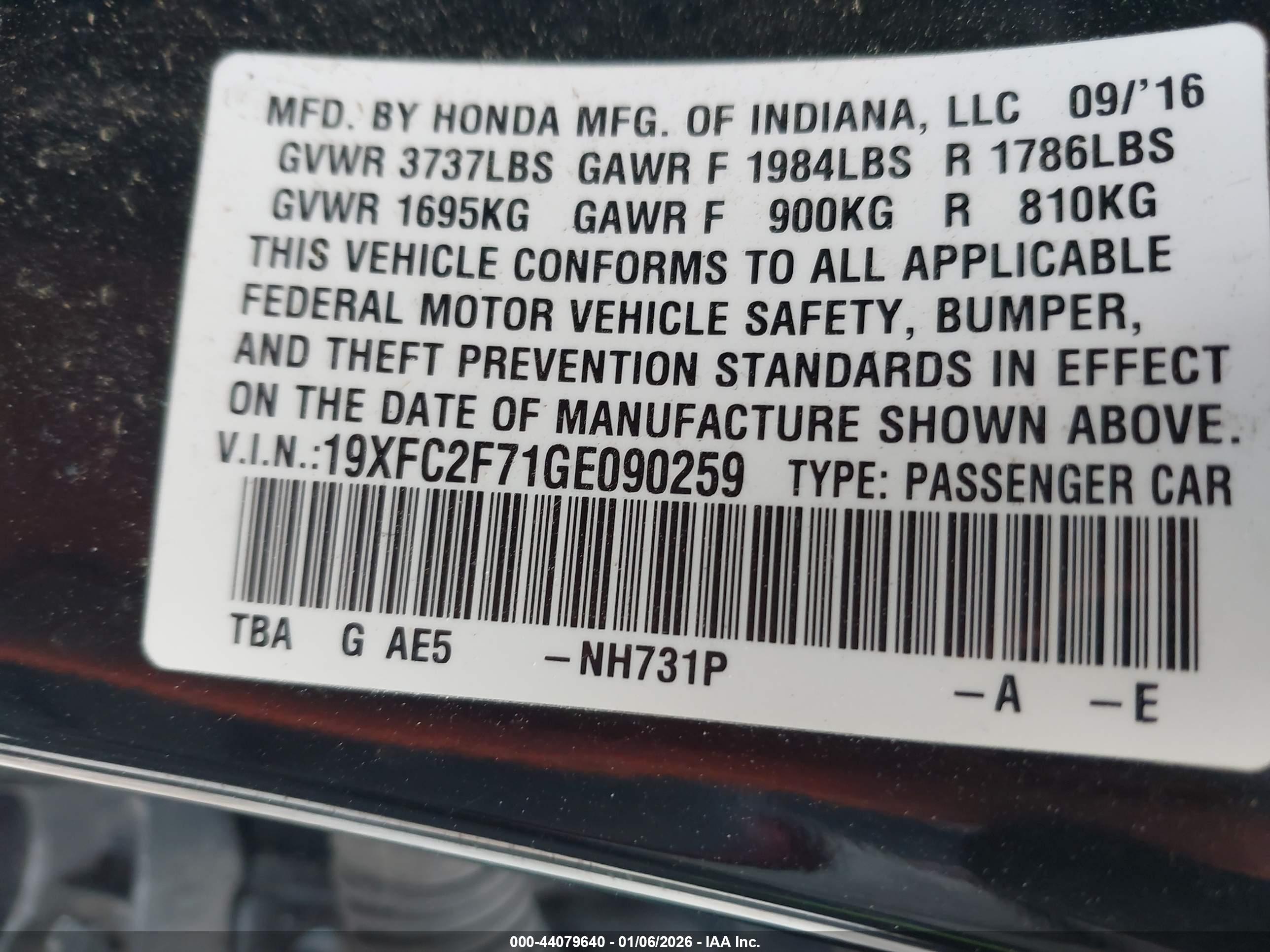 HONDA CIVIC image 9