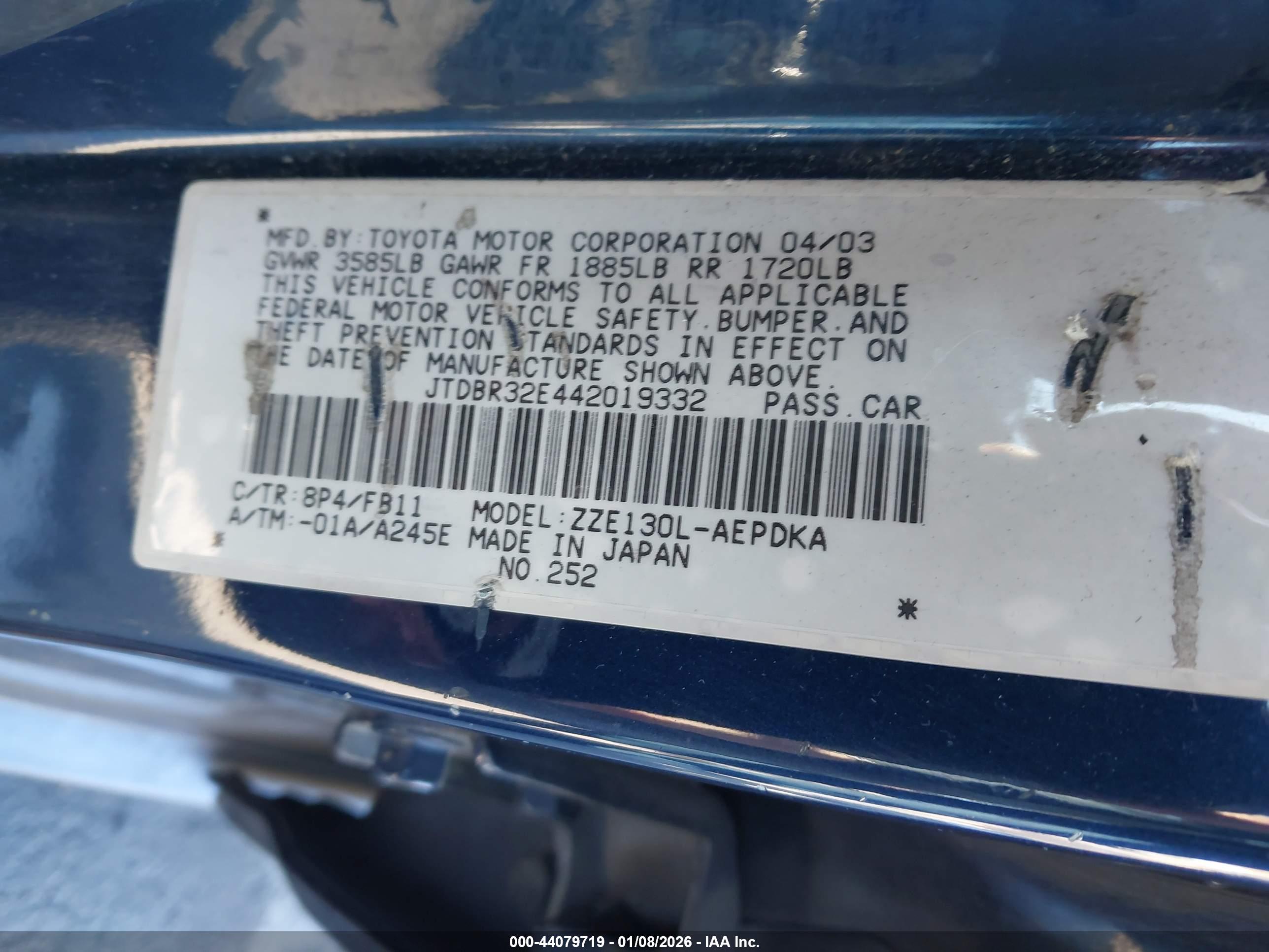 TOYOTA COROLLA image 9