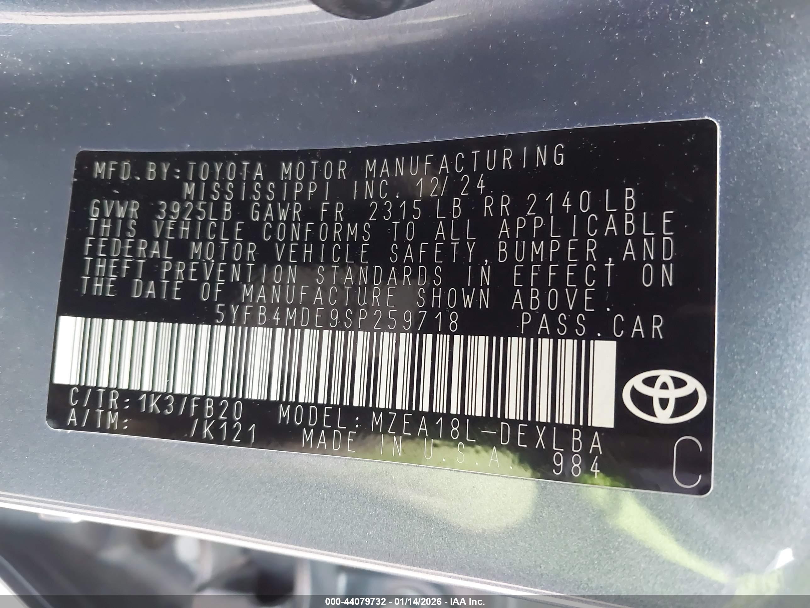 TOYOTA COROLLA image 9