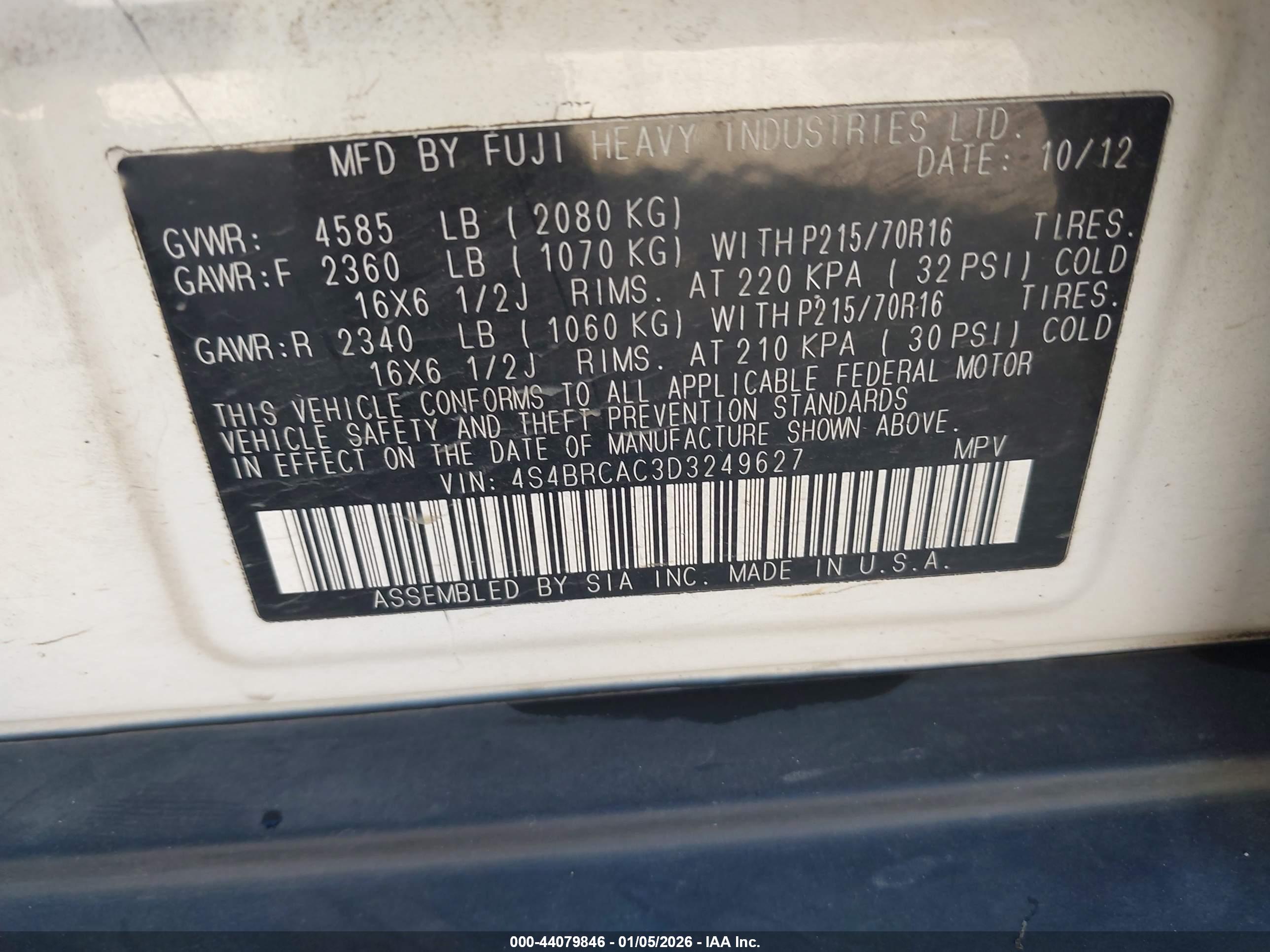 SUBARU OUTBACK image 9