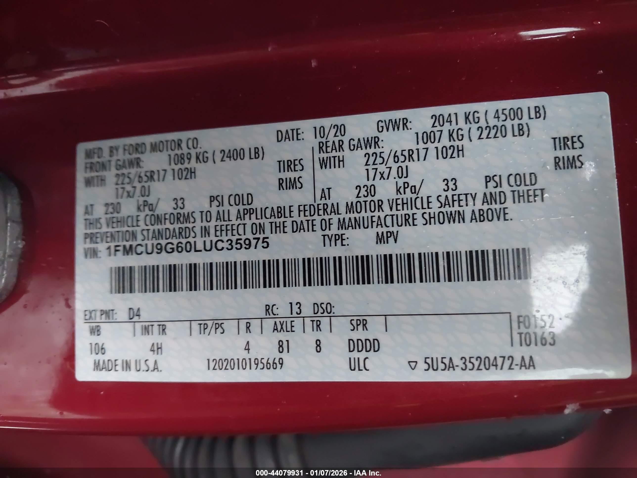 FORD ESCAPE image 9