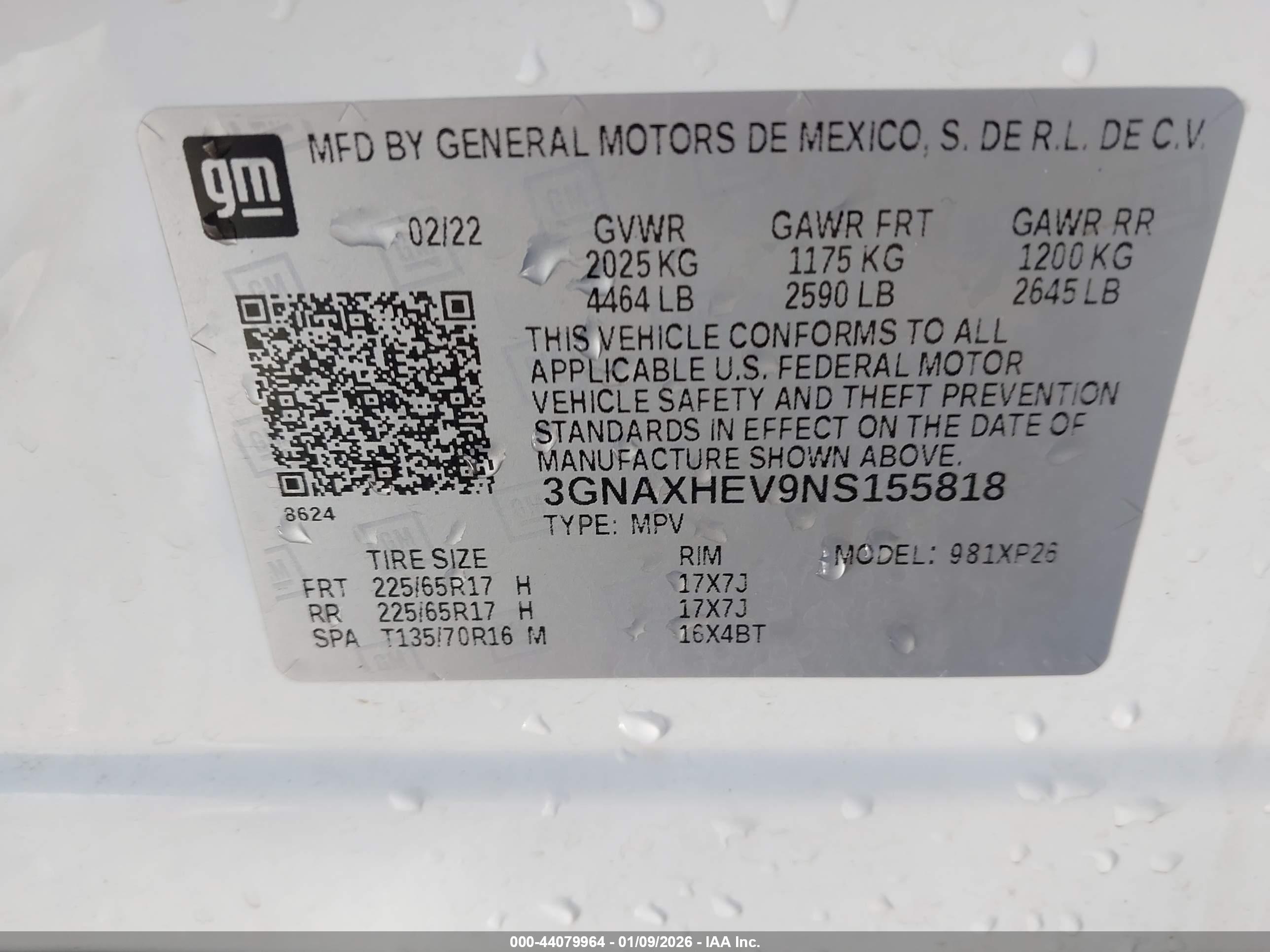 CHEVROLET EQUINOX image 9