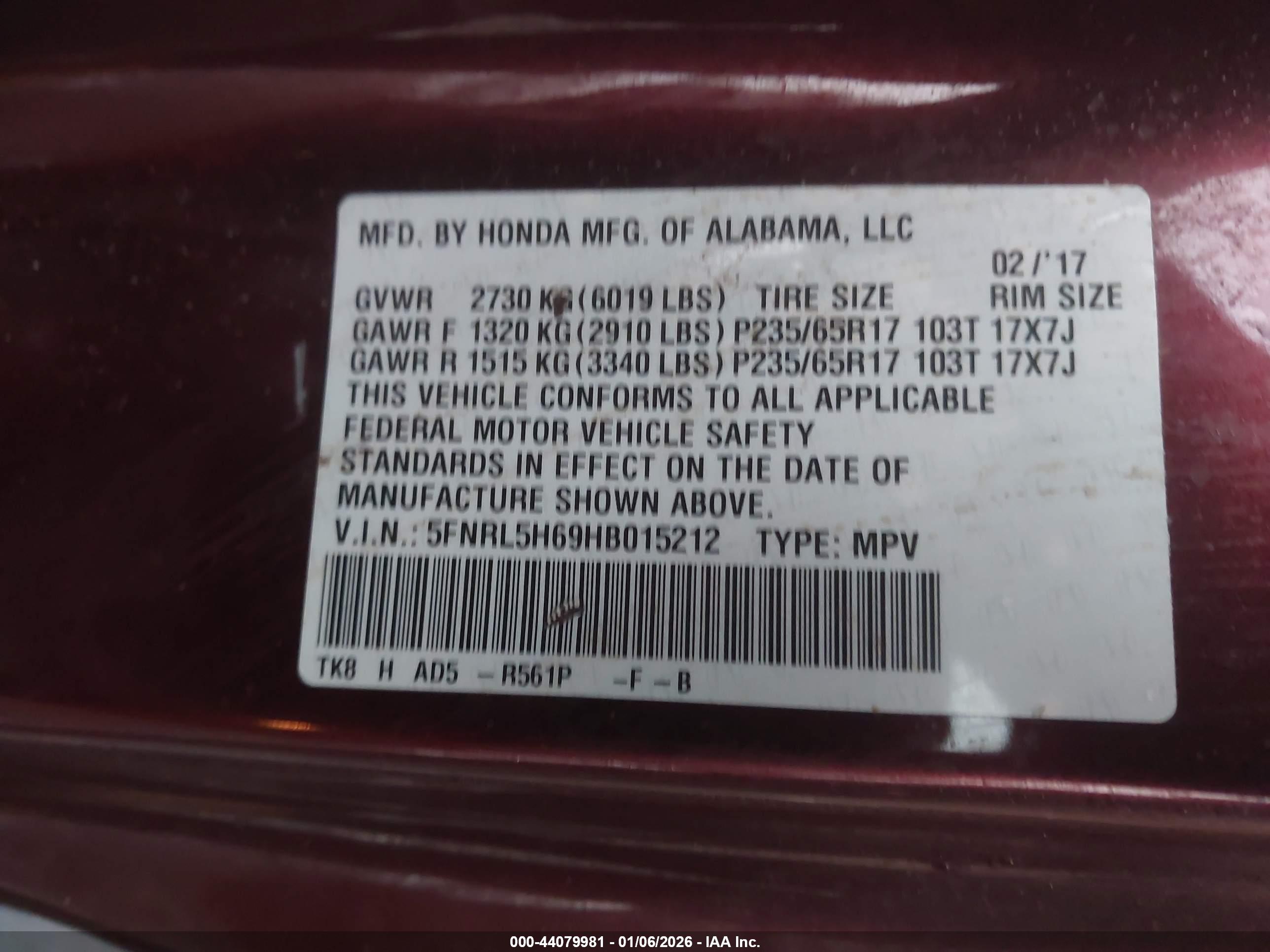 HONDA ODYSSEY image 9