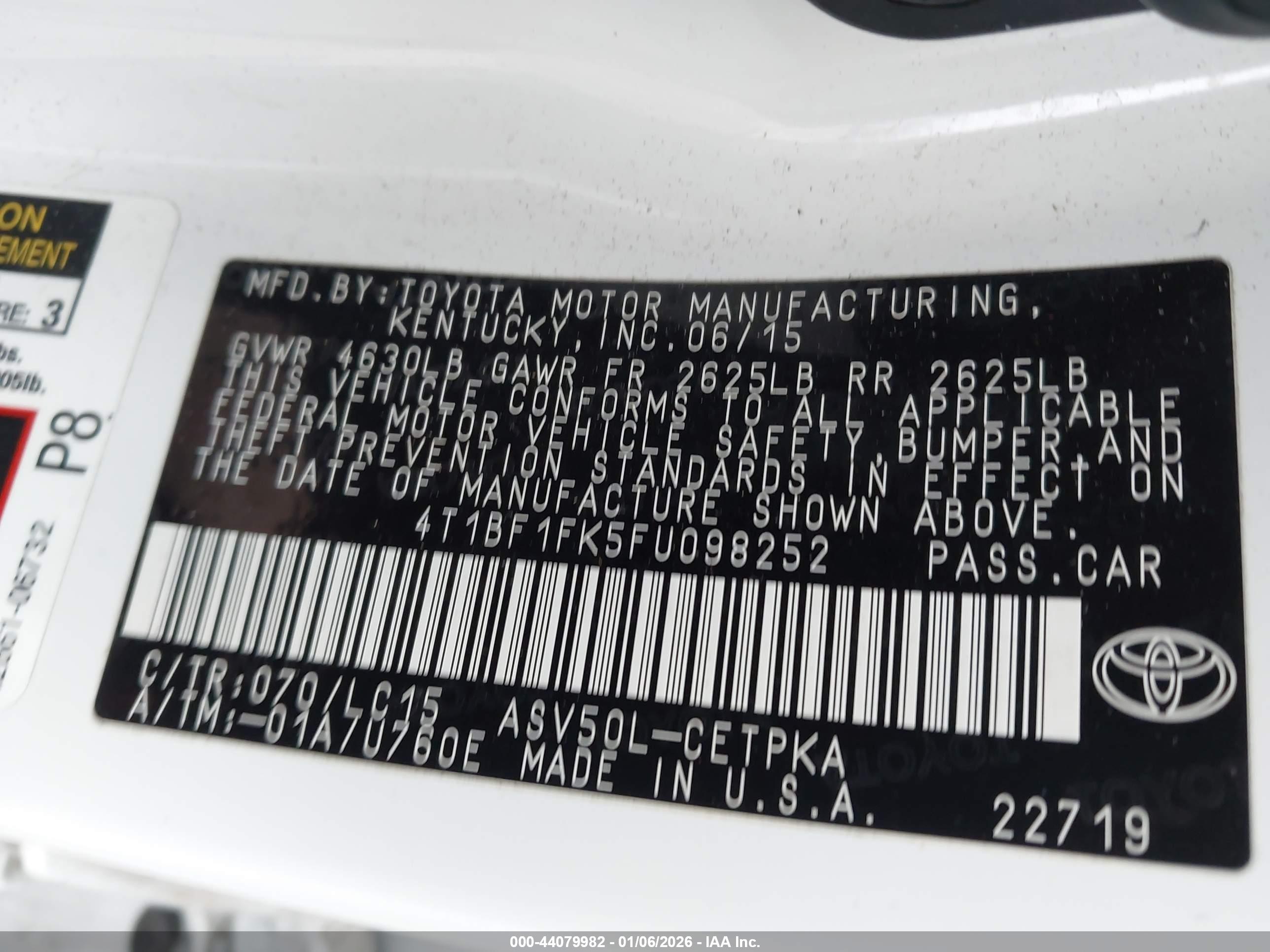 TOYOTA CAMRY image 9