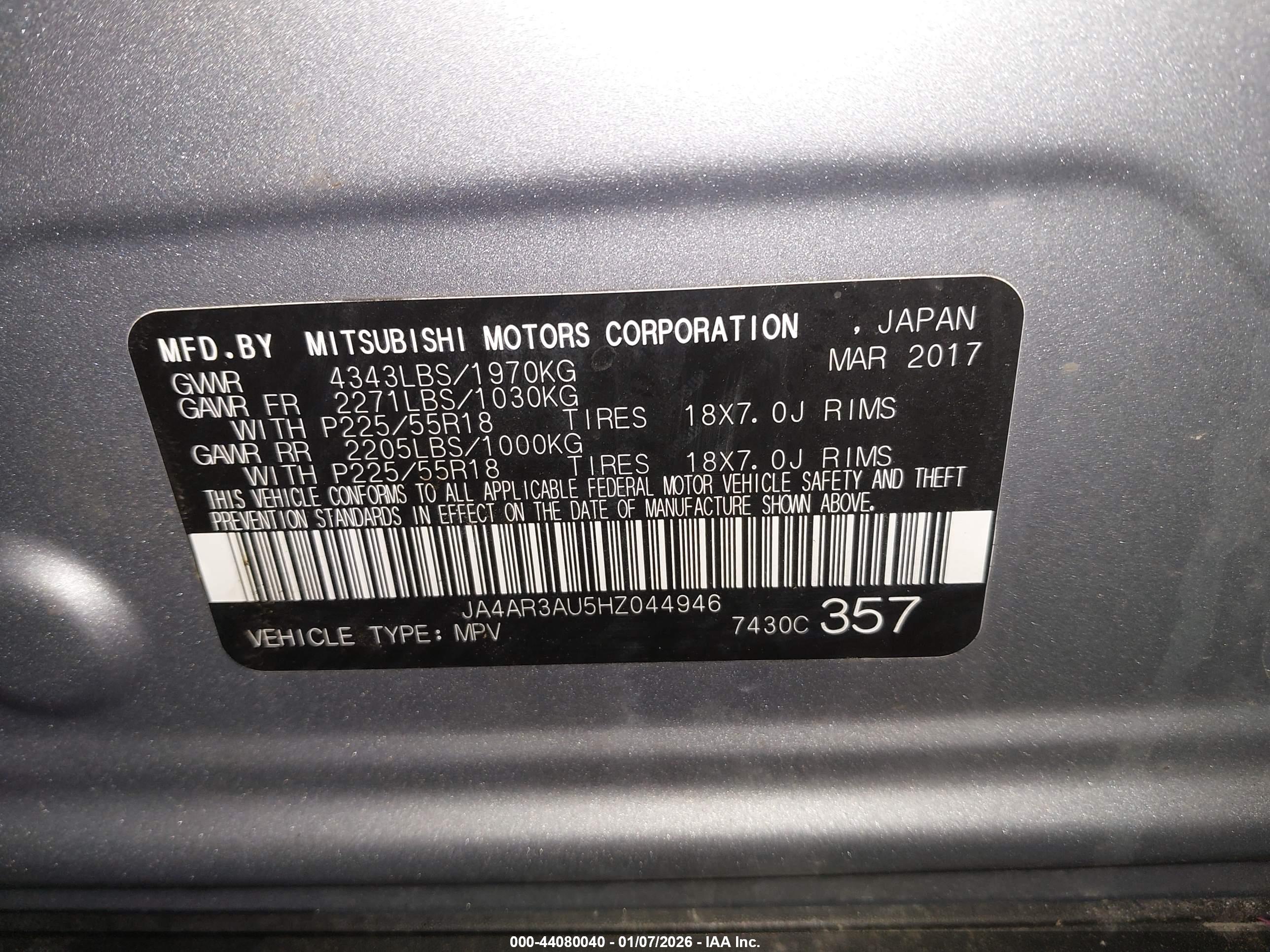 MITSUBISHI OUTLANDER image 9
