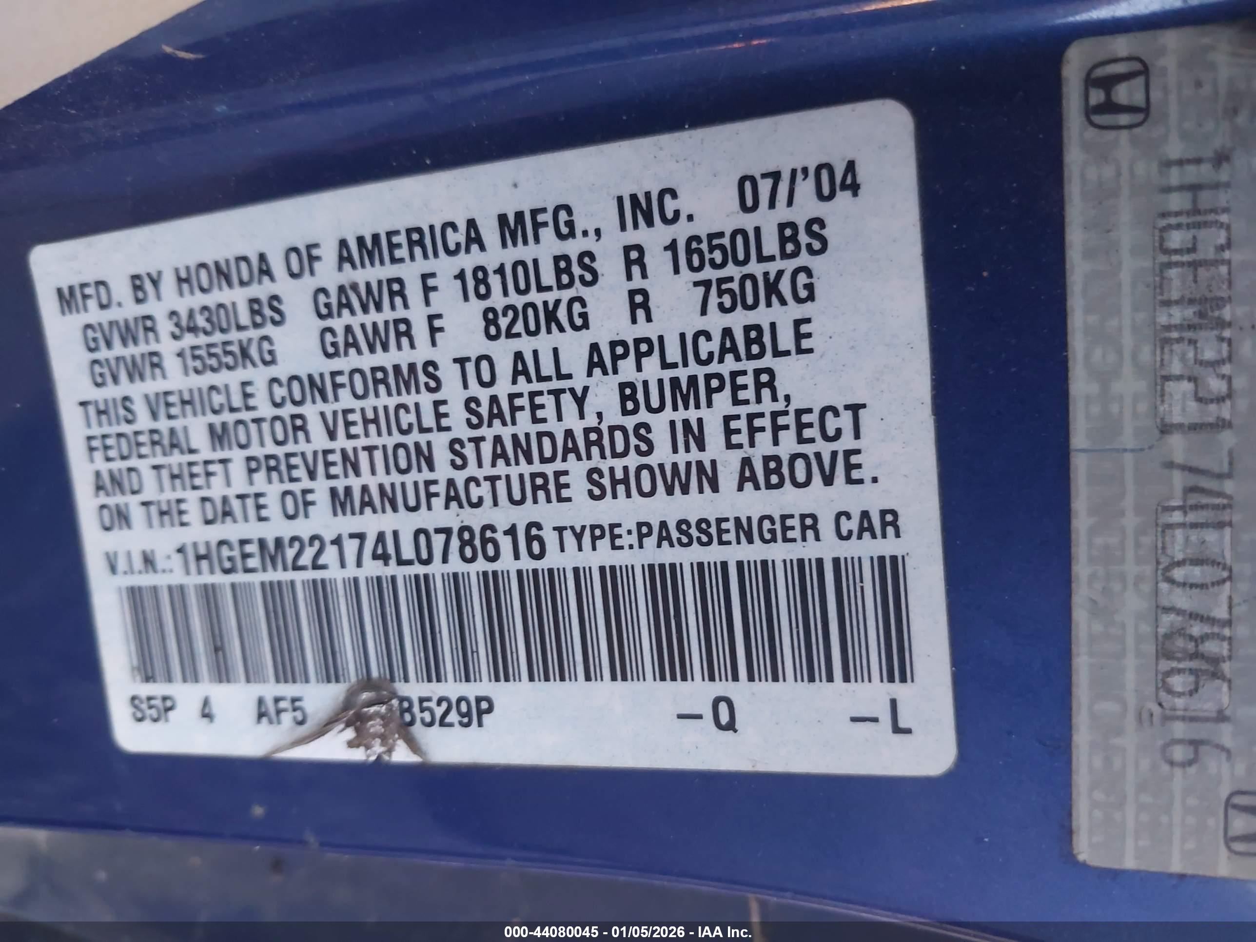 HONDA CIVIC image 9
