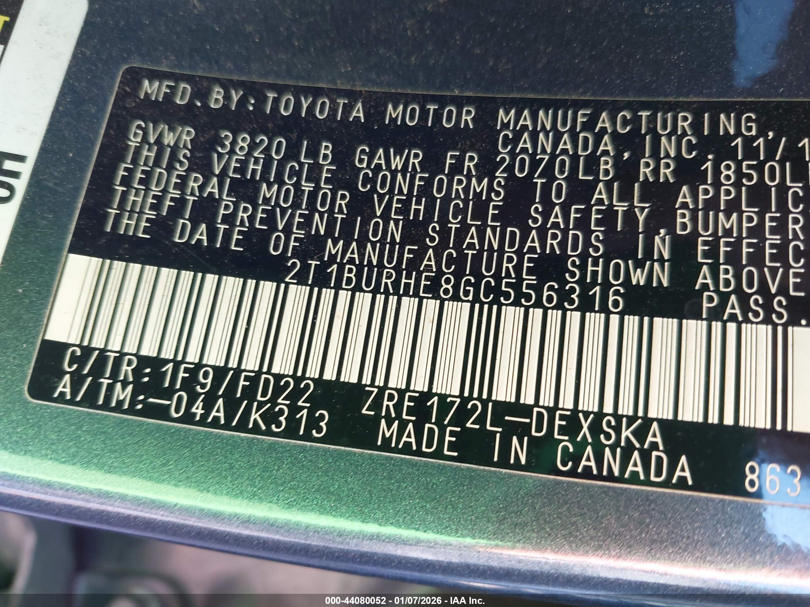 TOYOTA COROLLA image 9